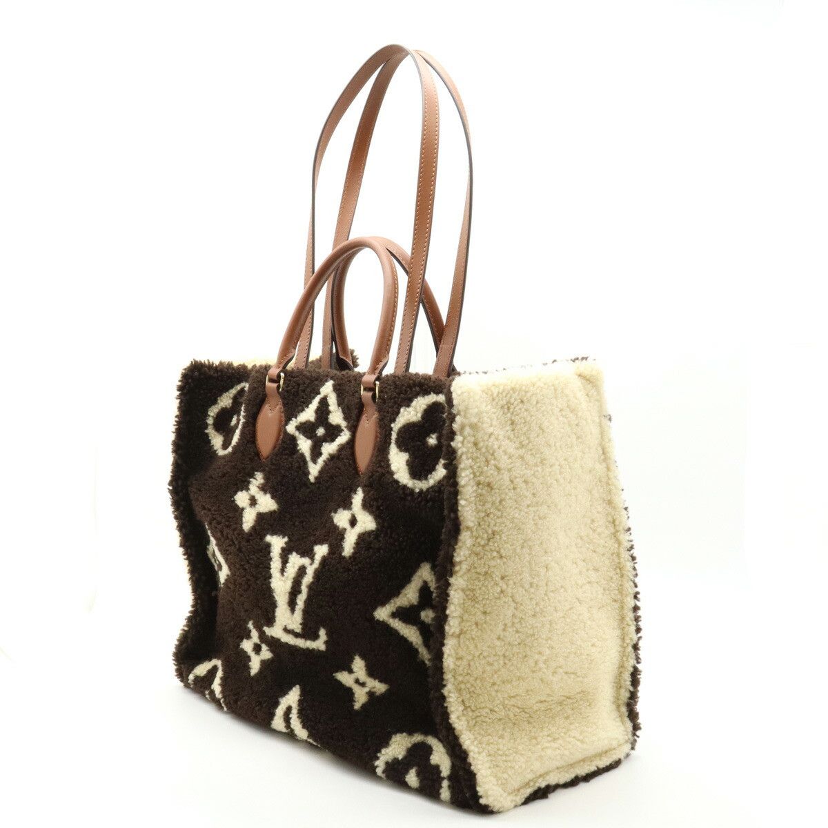 Louis Vuitton Louis Vuitton Louis Vuitton OnTheGo GM Monogram Teddy 2way tote bag Fur Tote Bag M55420 DUTY FREE for USA Size ONE SIZE - 2 Thumbnail