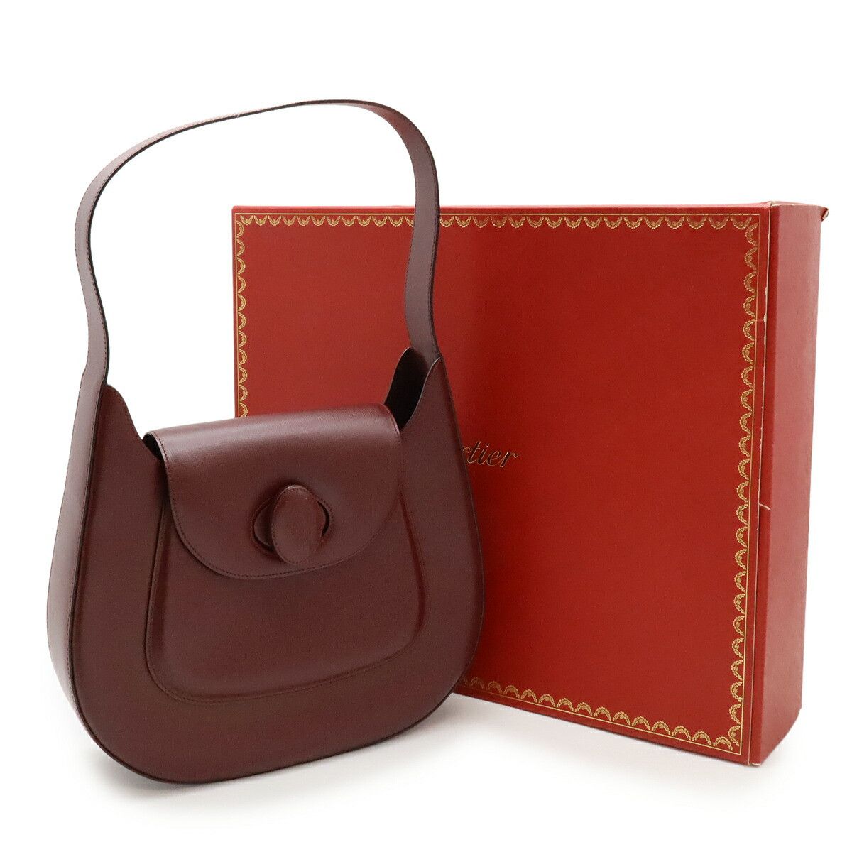 Cartier Cartier Cartier Calf Leather Shoulder Bag Leather Shoulder Bag L1000250 DUTY FREE for USA Size ONE SIZE - 9 Thumbnail