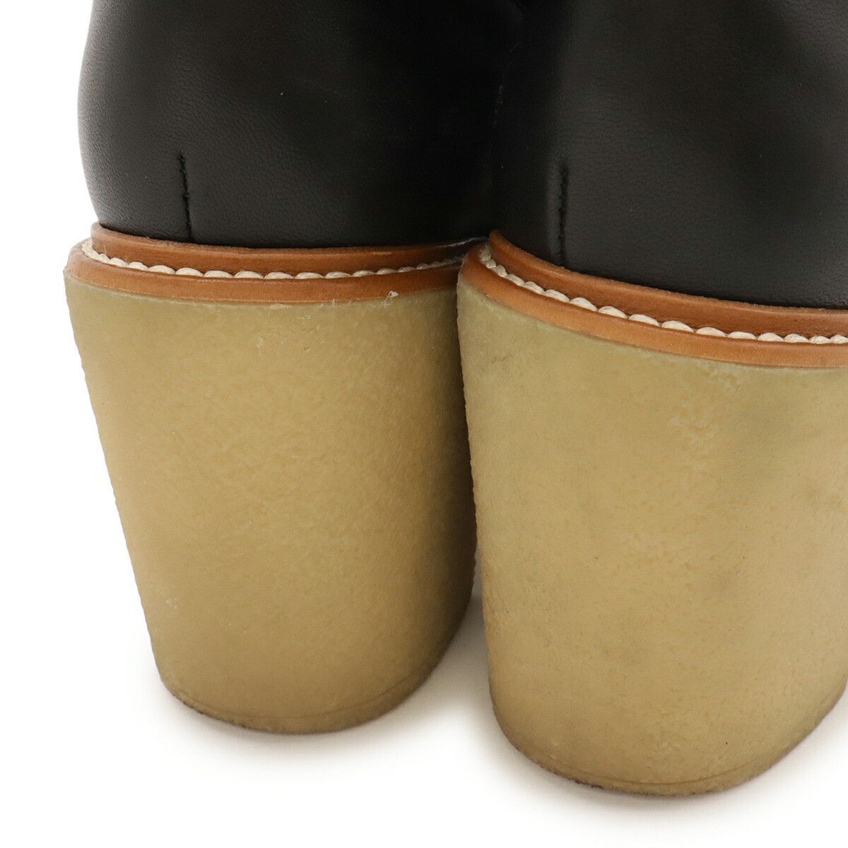 Hermes Hermes Hermes Fjord70 Nappa Leather Long Boots Leather Shoes DUTY FREE for USA Size ONE SIZE - 7 Thumbnail