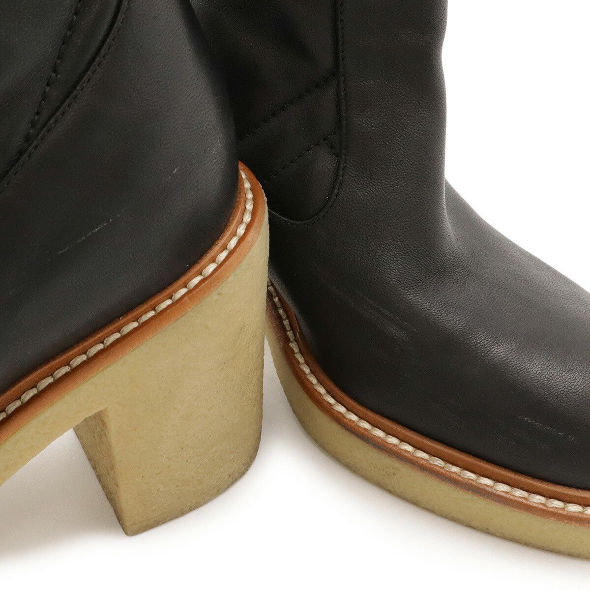 Hermes Hermes Hermes Fjord70 Nappa Leather Long Boots Leather Shoes DUTY FREE for USA Size ONE SIZE - 6 Thumbnail