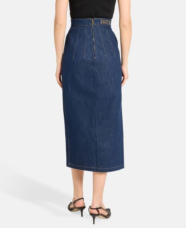 Patou Denim skirt Size 25" / US 0 / IT 36 - 2 Thumbnail