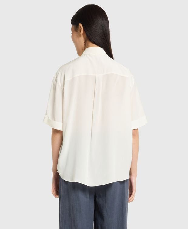 Brunello Cucinelli Silk shirt blouse Size S / US 4 / IT 40 - 2 Thumbnail