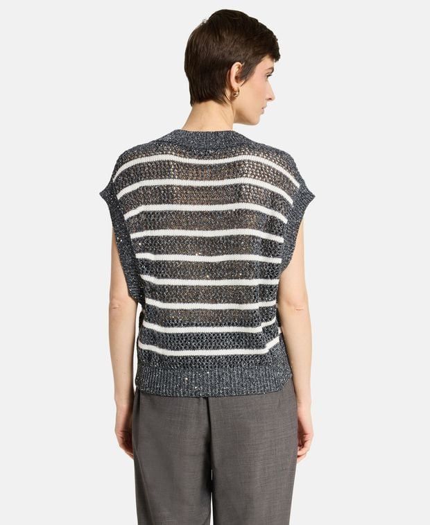 Brunello Cucinelli Linen-blend pullover Size S / US 4 / IT 40 - 2 Thumbnail