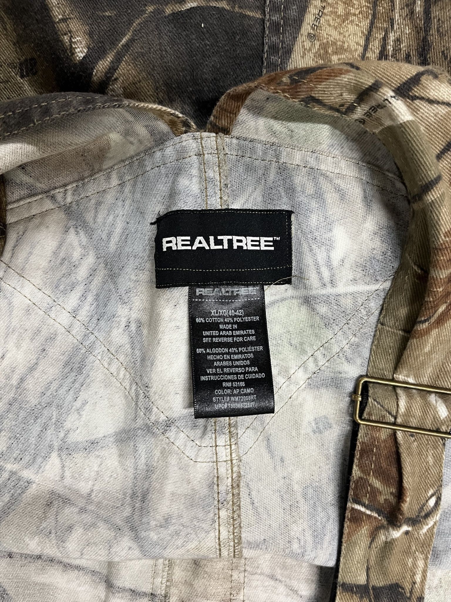 Carhartt × Vintage Vintage 2000s Realtree Branded Lightweight Cargo Camo Coverall Suit Size XL Size US XL / EU 56 / 4 - 8 Thumbnail