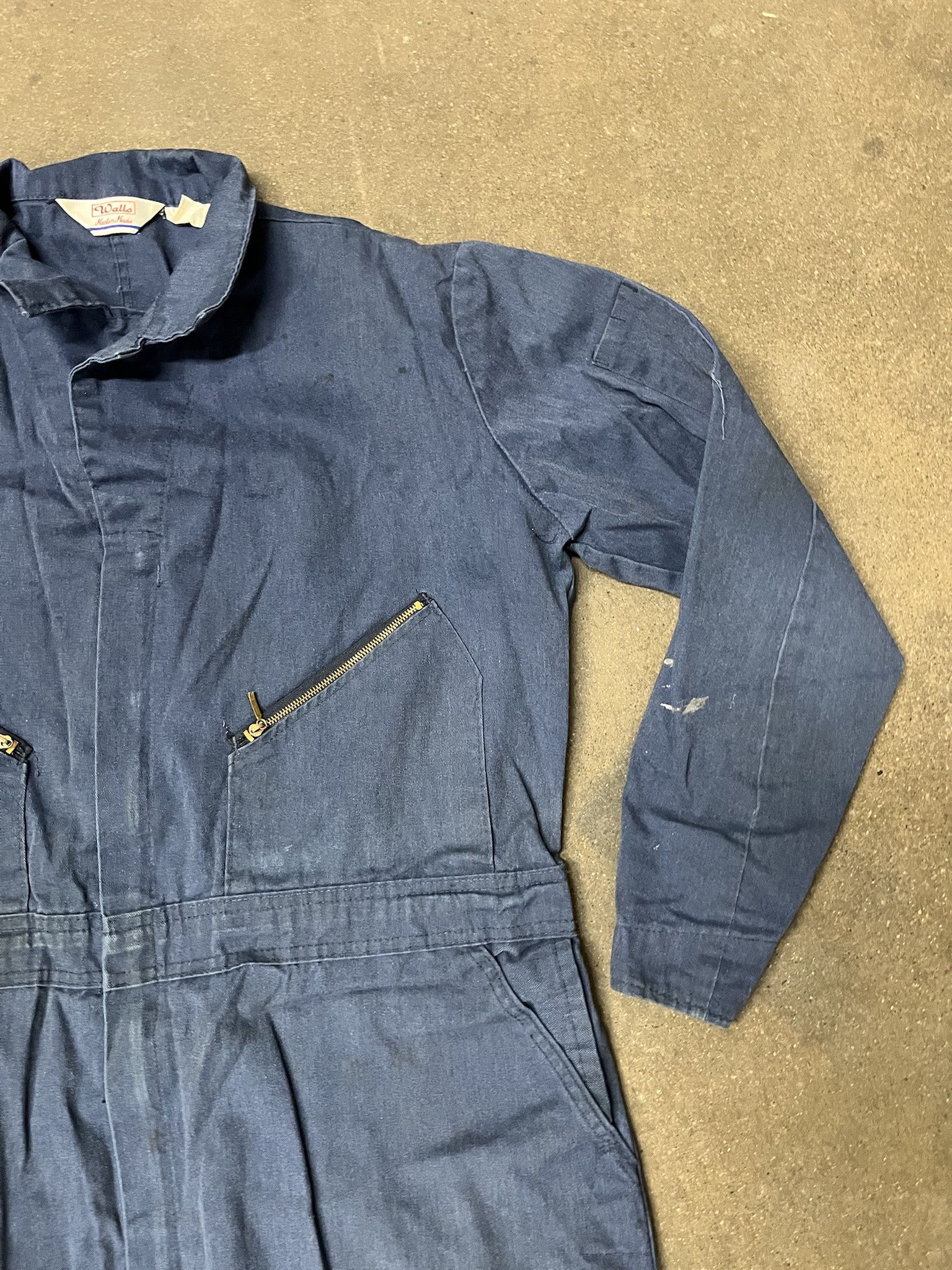 Carhartt × Vintage Vintage 1990s Walls Lightweight Navy Coverall Workwear Mechanics Suit Size XL Size US XL / EU 56 / 4 - 4 Thumbnail