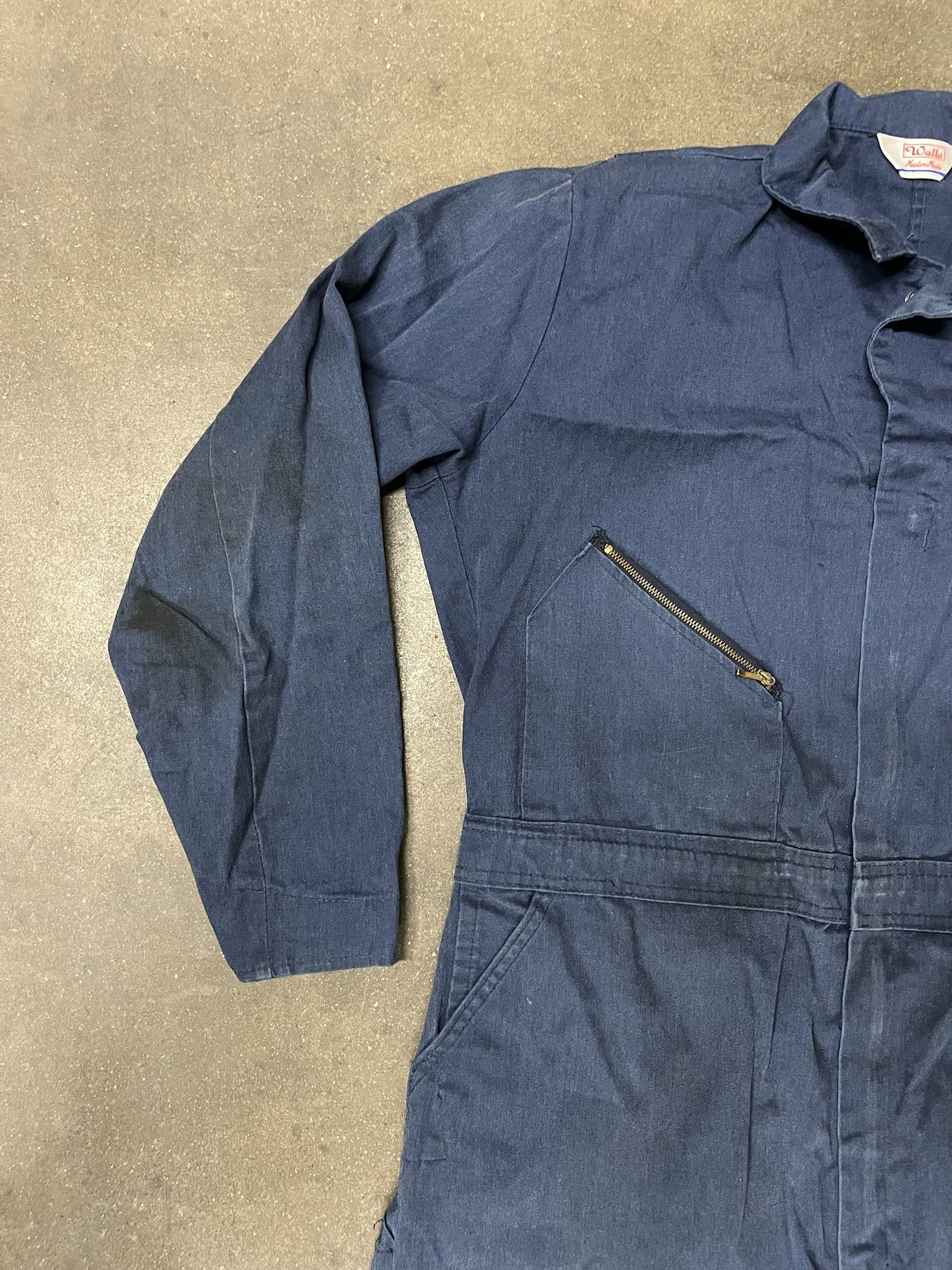 Carhartt × Vintage Vintage 1990s Walls Lightweight Navy Coverall Workwear Mechanics Suit Size XL Size US XL / EU 56 / 4 - 3 Thumbnail