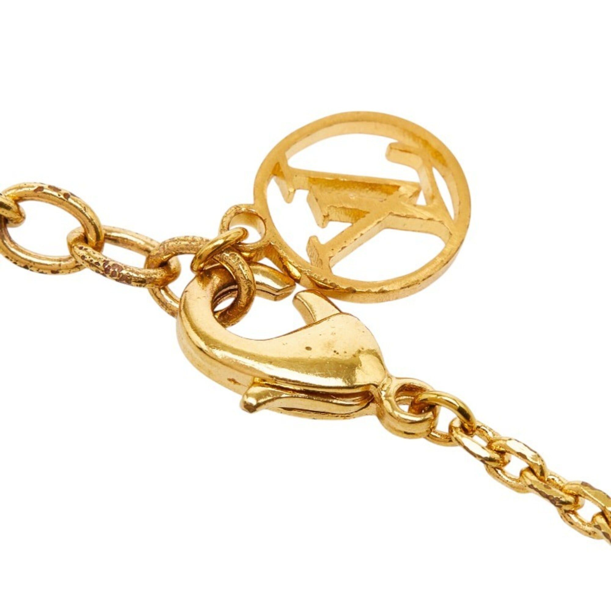 Louis Vuitton Louis Vuitton Logo Mania Necklace M68074 Gold Silver Plated Metal Women's LOUIS VUITTON Size ONE SIZE - 4 Thumbnail