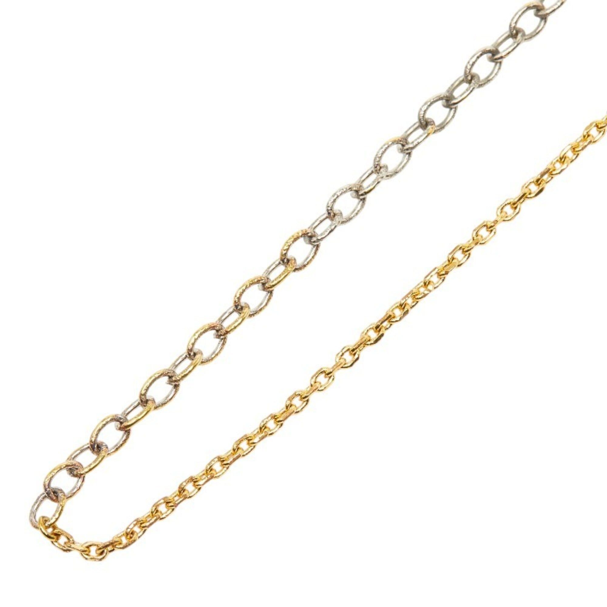 Louis Vuitton Louis Vuitton Logo Mania Necklace M68074 Gold Silver Plated Metal Women's LOUIS VUITTON Size ONE SIZE - 3 Thumbnail
