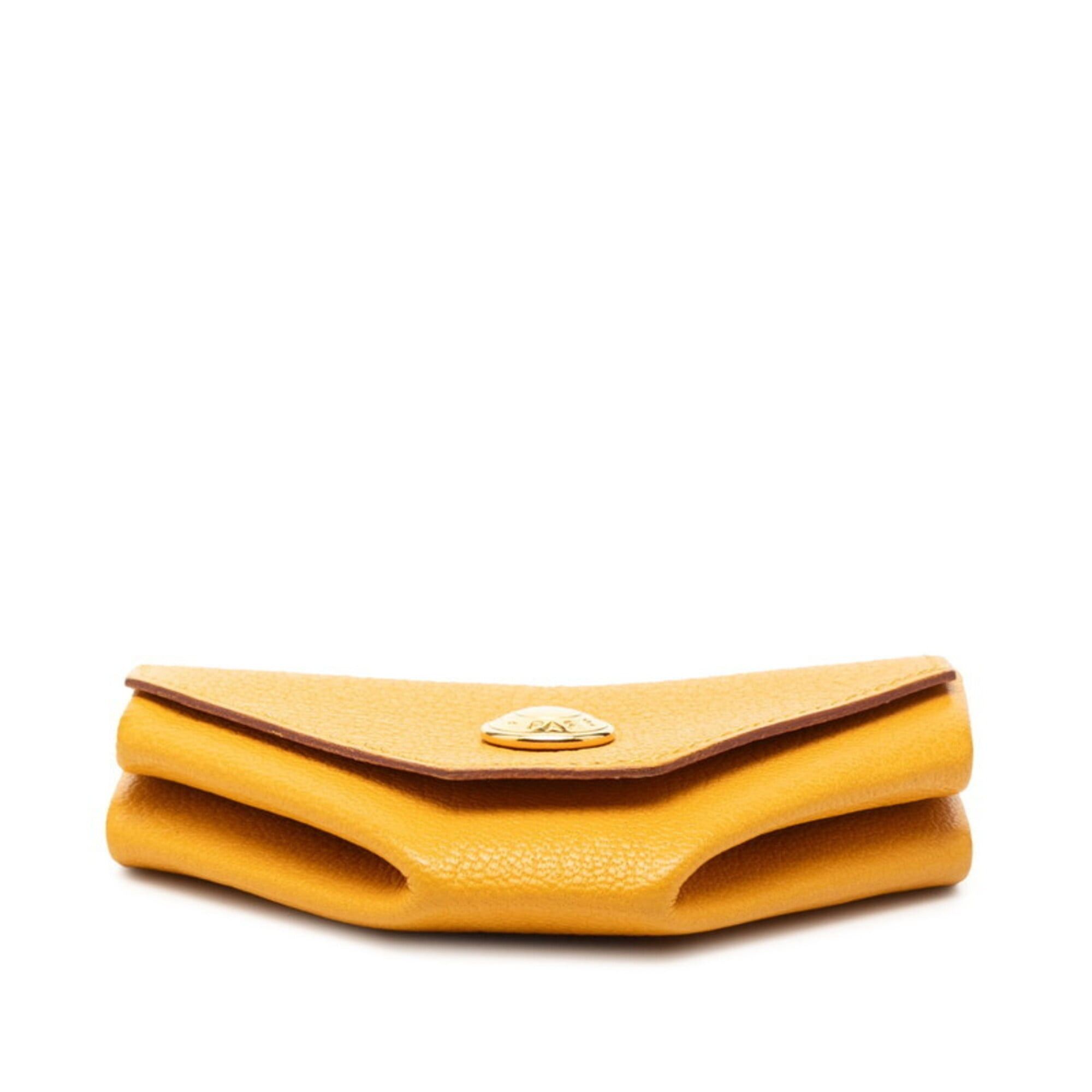 Hermes Hermes Le Vingt-Quatre Wallet/Coin Purse, □F stamp, 2002, Yellowish Tone, Gold Hardware, Chevre Leather, Women's, HERMES Size ONE SIZE - 3 Thumbnail