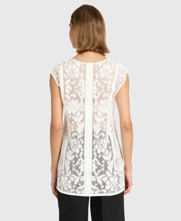 Dolce & Gabbana Crochet lace top Size XXS / US 00 / IT 34 - 2 Thumbnail