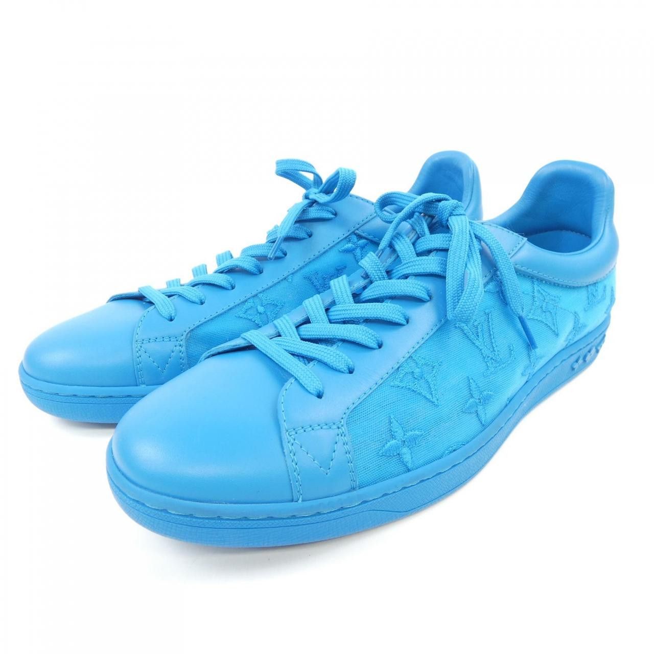 Louis Vuitton Louis Vuitton Louis Vuitton Luxembourg Line Sneakers Leather Shoes DUTY FREE for USA Size ONE SIZE - 3 Thumbnail