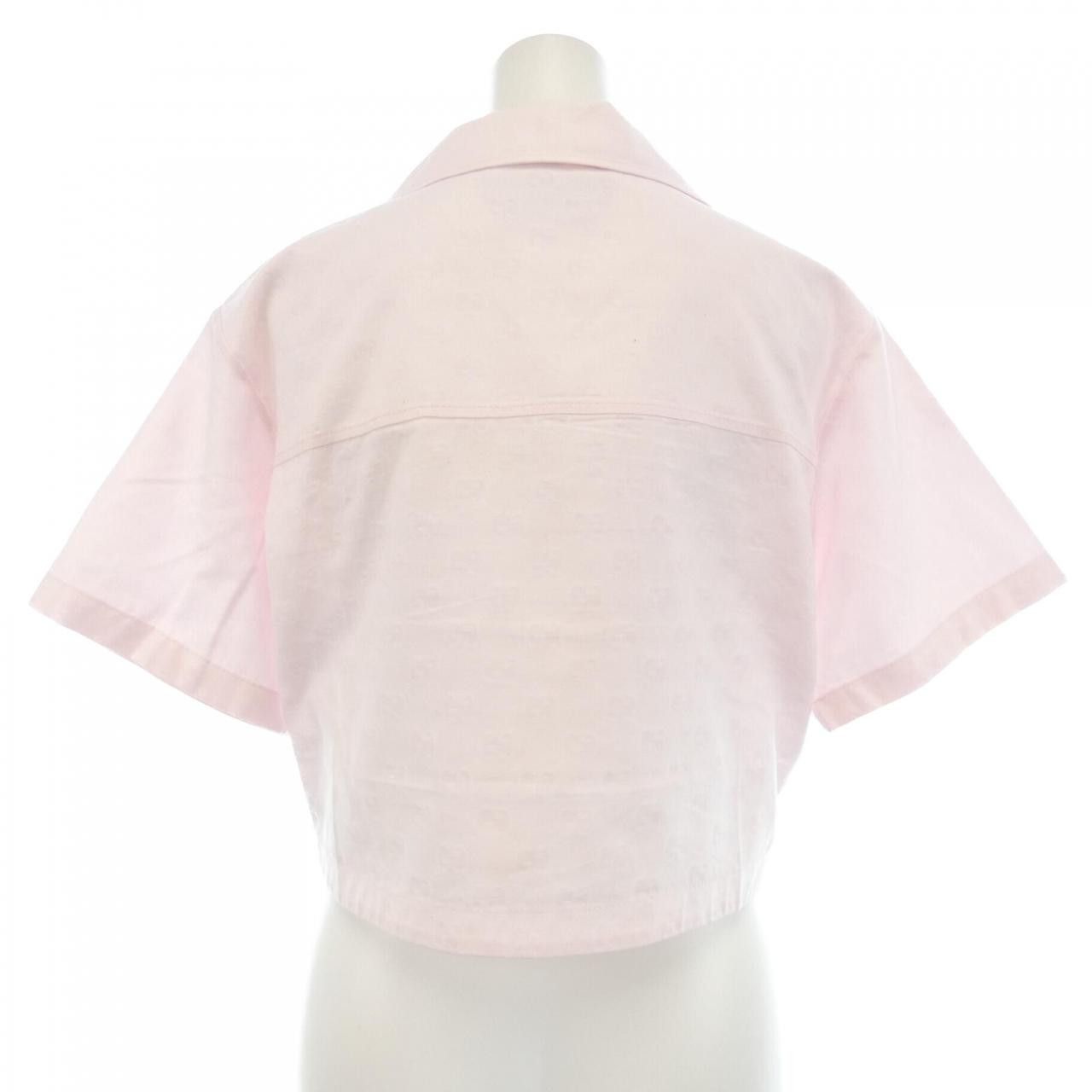 Gucci Gucci Gucci GG Cotton Gabardine Shirt Textile Tops 784901ZAQUK DUTY FREE for USA Size ONE SIZE - 2 Thumbnail