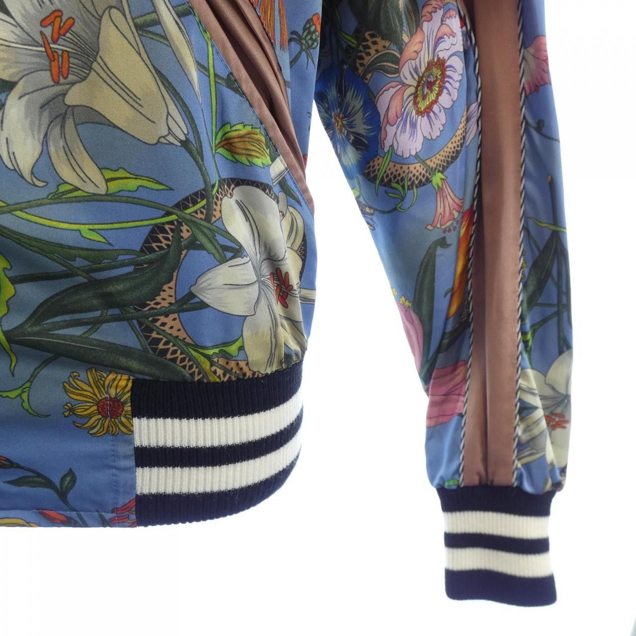 Gucci Gucci Gucci Floral Blouson Textile Outerwear 682428Z486M DUTY FREE for USA Size ONE SIZE - 7 Thumbnail