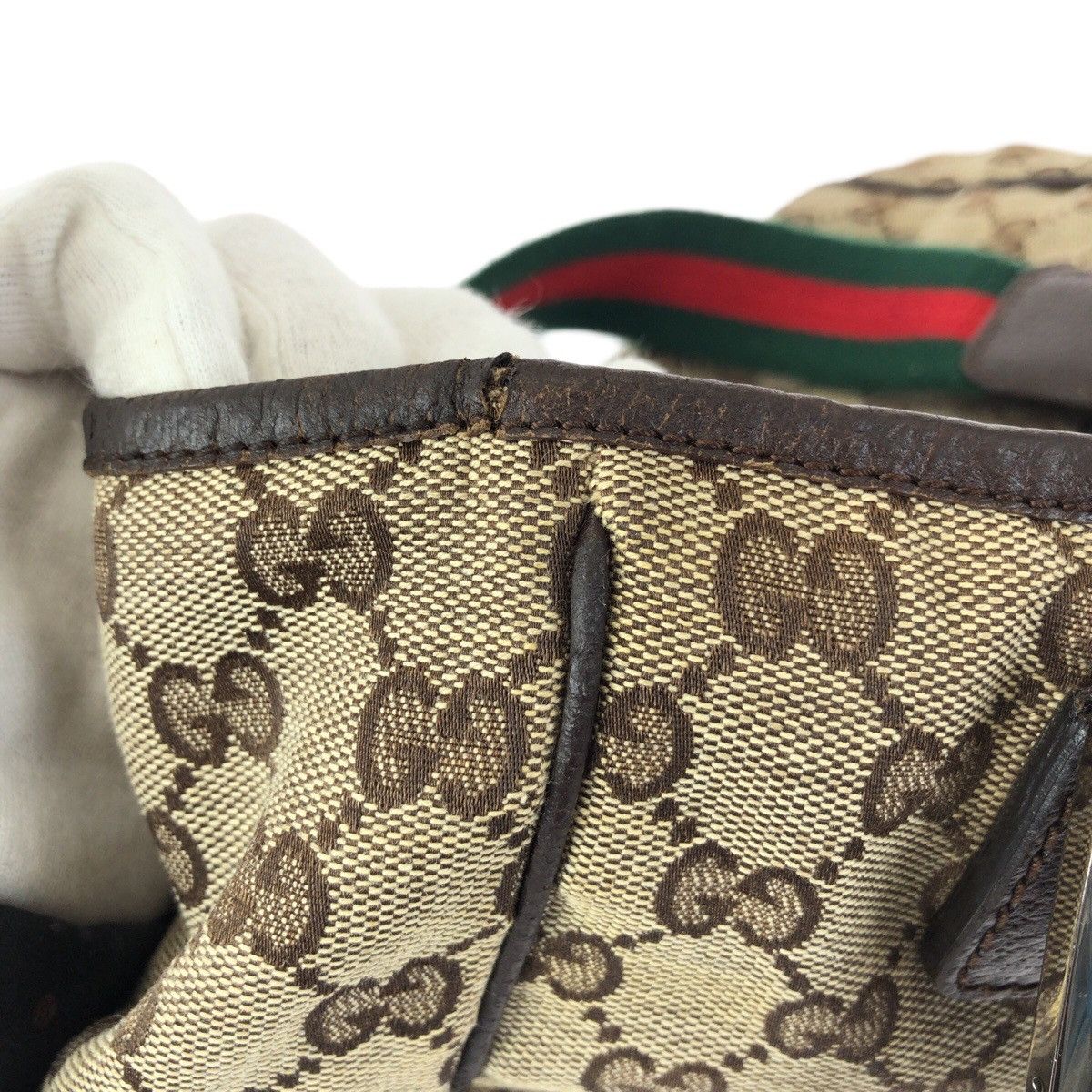 Gucci Gucci Gucci GG Canvas Tote Bag Textile Tote Bag 145810 DUTY FREE for USA Size ONE SIZE - 6 Thumbnail