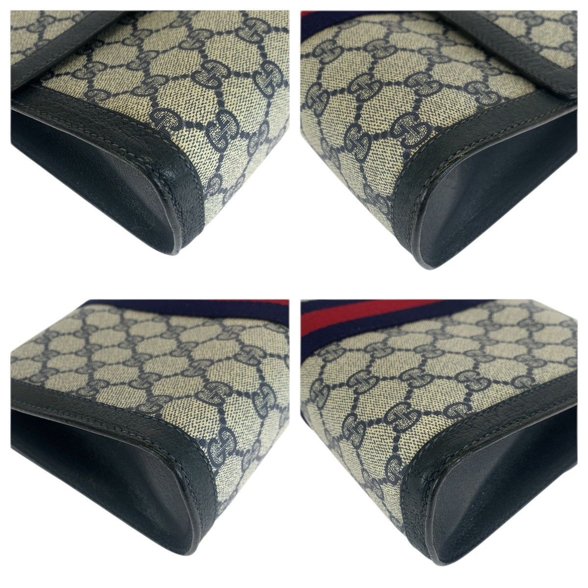 Gucci Gucci Gucci GG Supreme Canvas Leather Clutch Bag Textile Clutch Bag 670143087 DUTY FREE for USA Size ONE SIZE - 4 Thumbnail