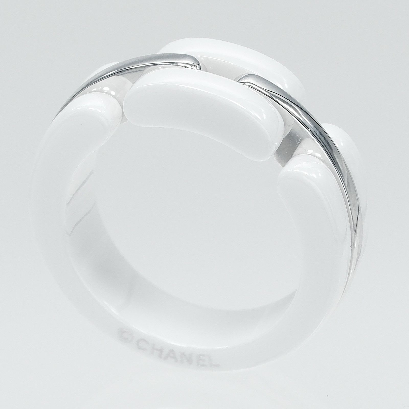 Chanel Chanel Chanel Ultra Au750 White Gold Ceramic Ring Size 49 Precious Metal Ring DUTY FREE for USA Size ONE SIZE - 3 Thumbnail