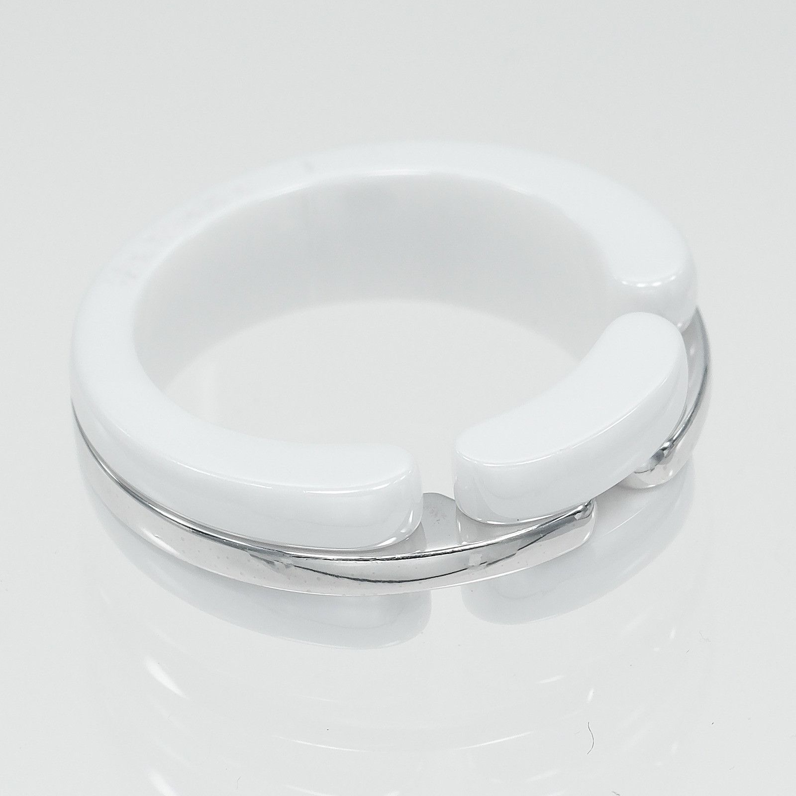 Chanel Chanel Chanel Ultra Au750 White Gold Ceramic Ring Size 49 Precious Metal Ring DUTY FREE for USA Size ONE SIZE - 5 Thumbnail