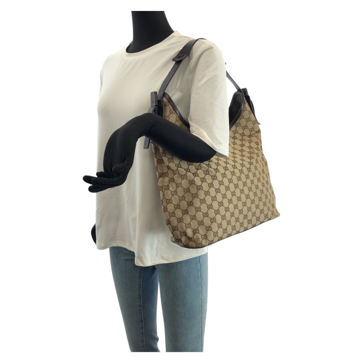 Gucci Gucci Gucci GG Canvas Leather 2way Bag Textile Shoulder Bag 106242 DUTY FREE for USA Size ONE SIZE - 7 Thumbnail