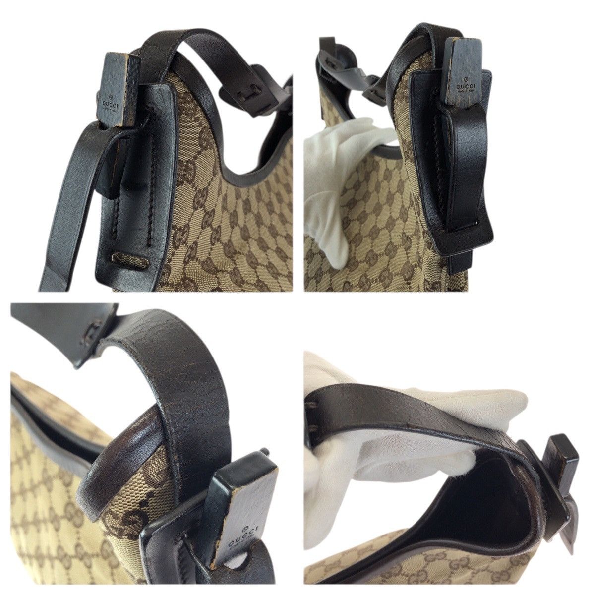 Gucci Gucci Gucci GG Canvas Leather 2way Bag Textile Shoulder Bag 106242 DUTY FREE for USA Size ONE SIZE - 5 Thumbnail