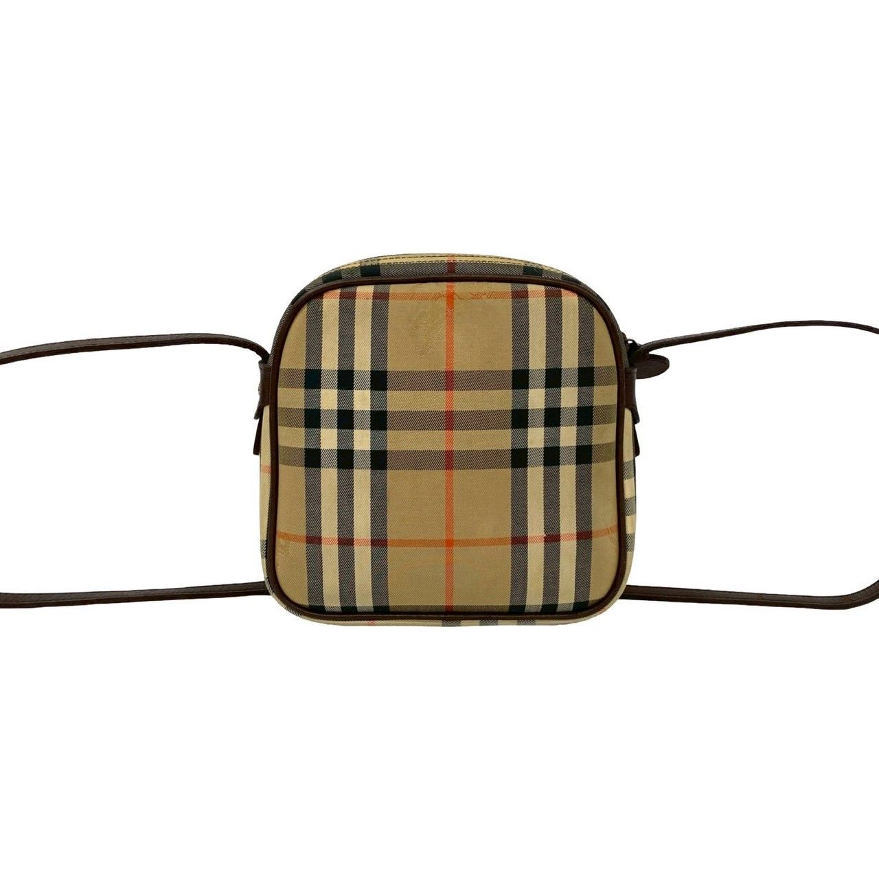 Burberry Burberry Burberry Check Canvas Leather Mini Shoulder Bag Textile Shoulder Bag DUTY FREE for USA Size ONE SIZE - 4 Thumbnail