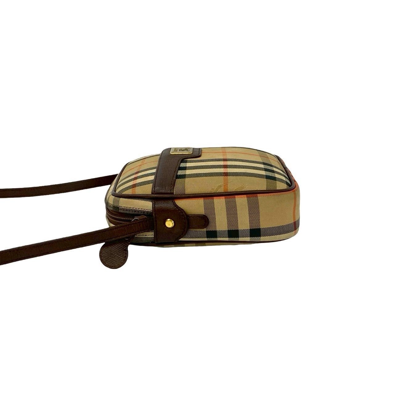 Burberry Burberry Burberry Check Canvas Leather Mini Shoulder Bag Textile Shoulder Bag DUTY FREE for USA Size ONE SIZE - 6 Thumbnail