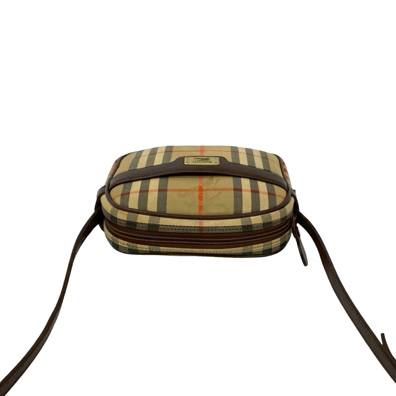 Burberry Burberry Burberry Check Canvas Leather Mini Shoulder Bag Textile Shoulder Bag DUTY FREE for USA Size ONE SIZE - 5 Thumbnail