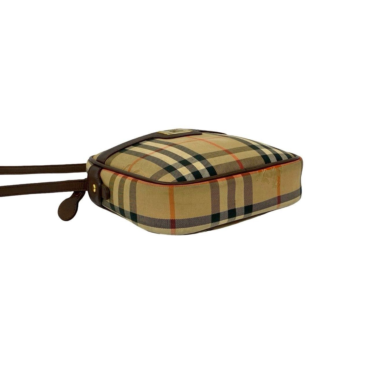 Burberry Burberry Burberry Check Canvas Leather Mini Shoulder Bag Textile Shoulder Bag DUTY FREE for USA Size ONE SIZE - 8 Thumbnail