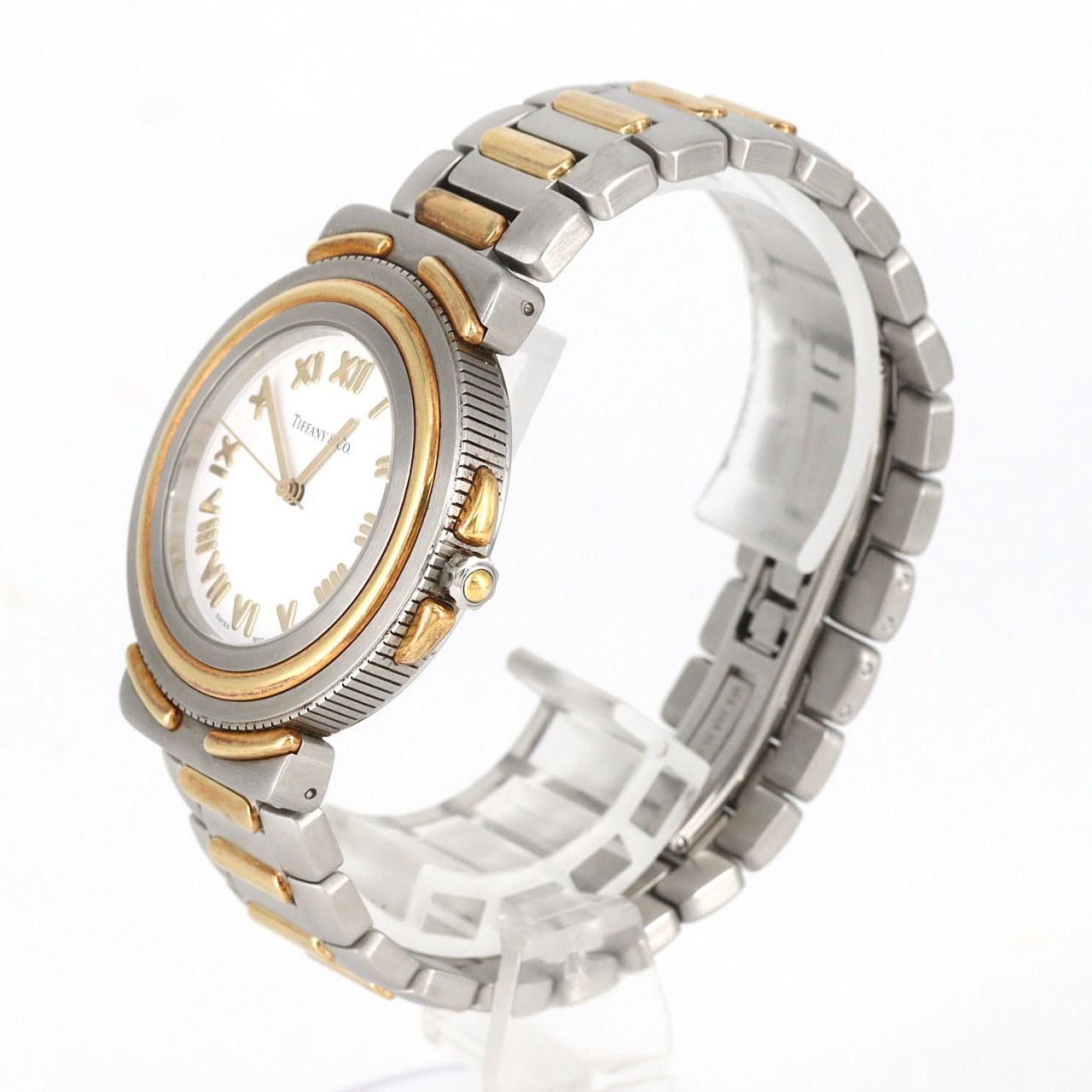 Tiffany & Co. Tiffany & Co. Tiffany Interlio Stainless Steel Yellow Gold Quartz Metal Quartz M0822 DUTY FREE for USA Size ONE SIZE - 2 Thumbnail