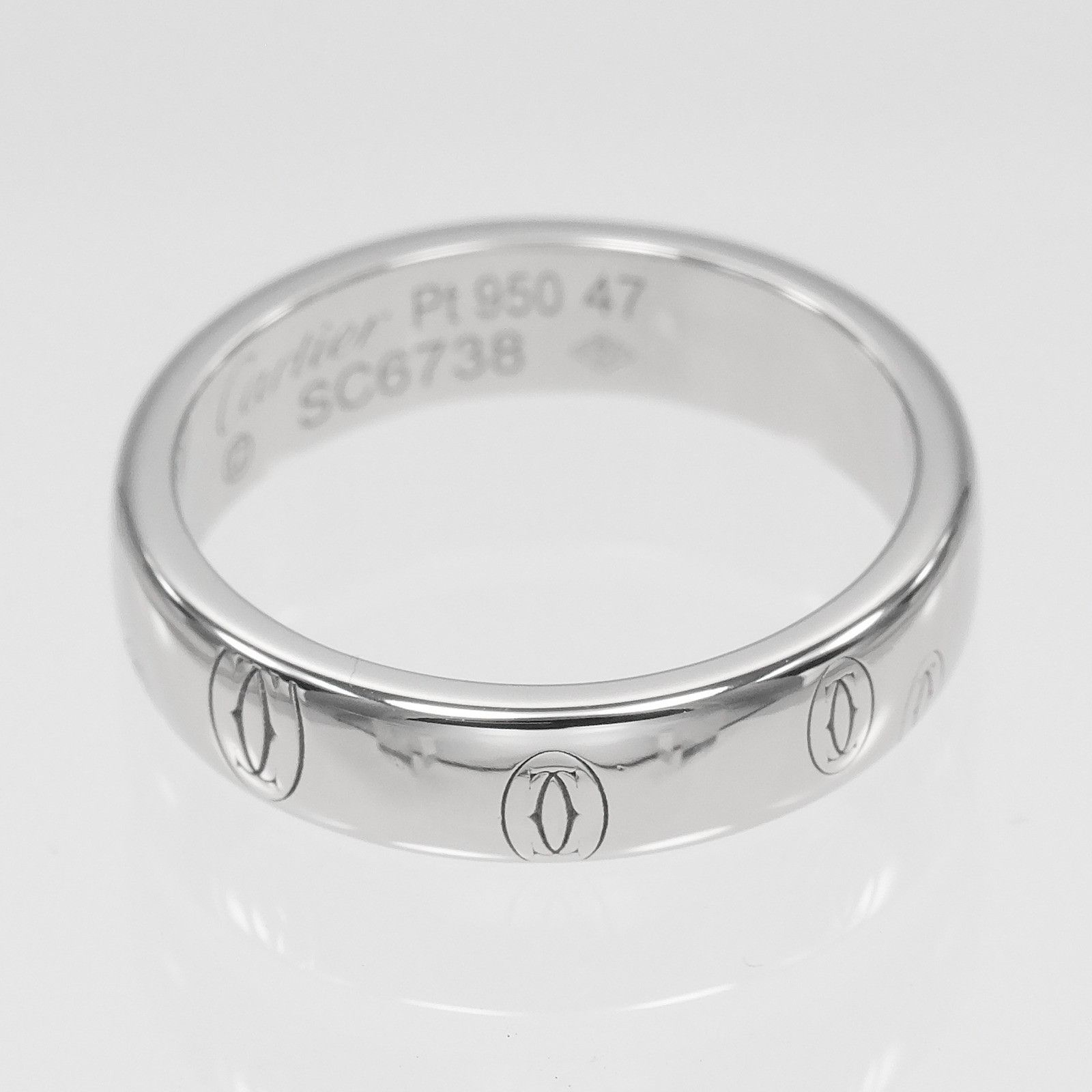 Cartier Cartier Cartier Happy Birthday Pt950 Platinum Ring Size 7 Precious Metal Ring DUTY FREE for USA Size ONE SIZE - 6 Thumbnail