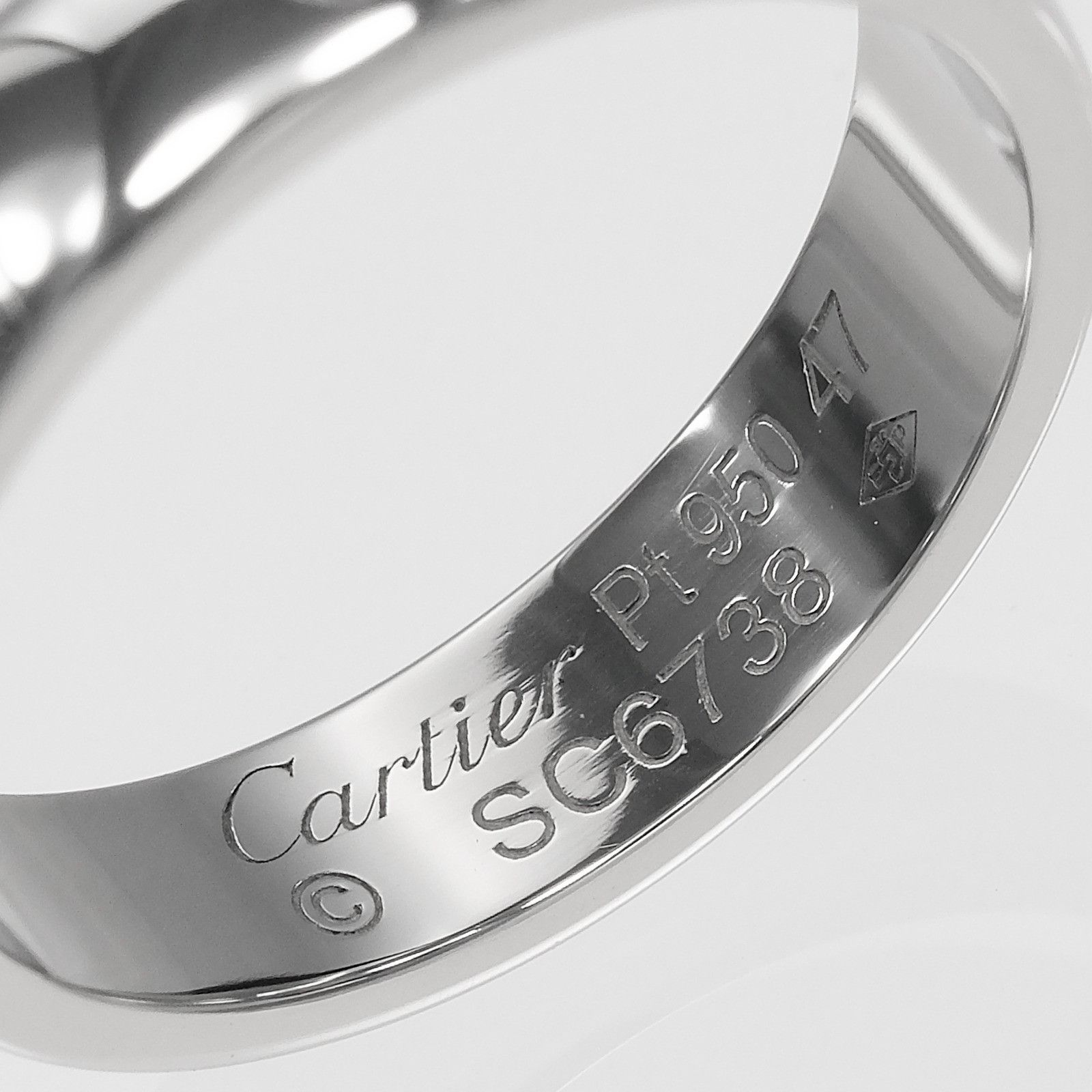 Cartier Cartier Cartier Happy Birthday Pt950 Platinum Ring Size 7 Precious Metal Ring DUTY FREE for USA Size ONE SIZE - 4 Thumbnail