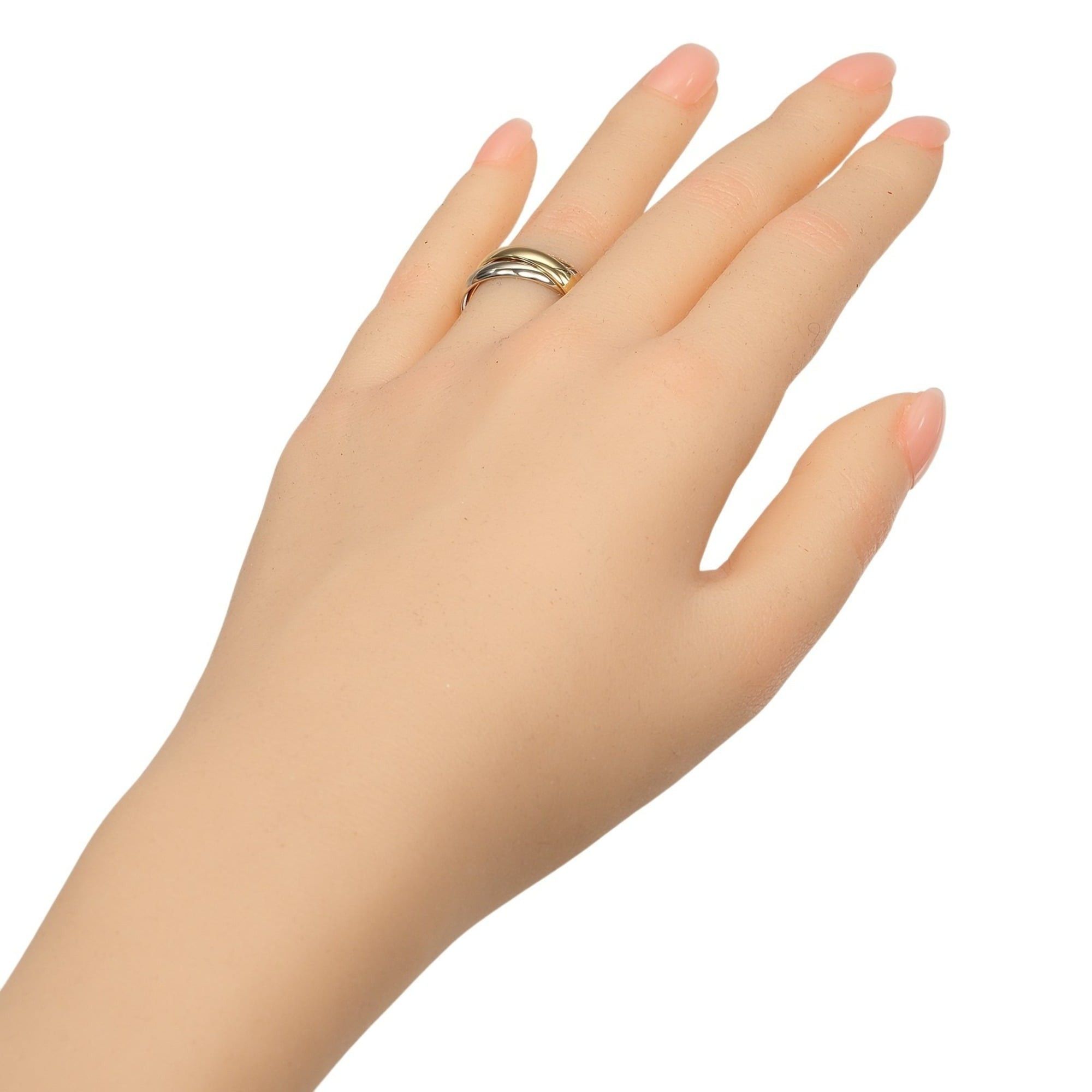Cartier Cartier Trinity Ring, Size 12, 3.5mm Band, 18K Gold (YG, PG, WG), Approx. 7.46g Size ONE SIZE - 2 Thumbnail