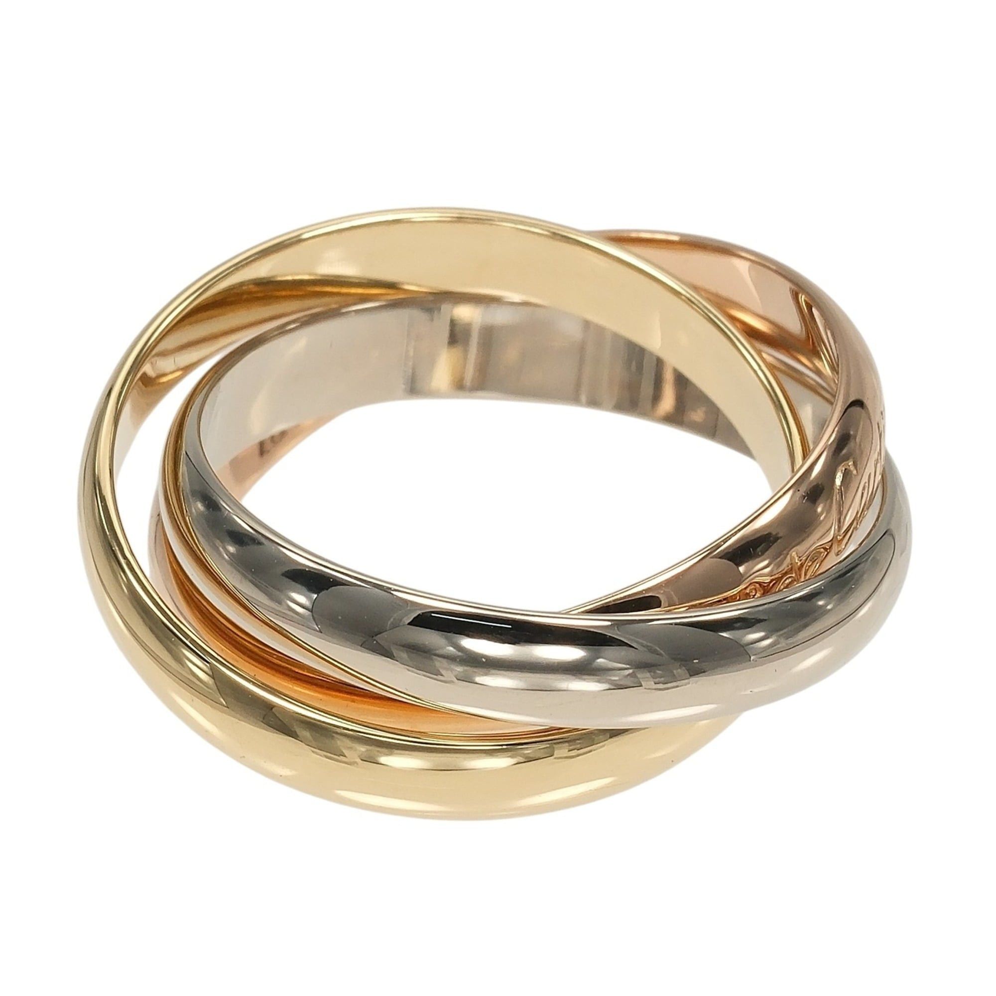 Cartier Cartier Trinity Ring, Size 12, 3.5mm Band, 18K Gold (YG, PG, WG), Approx. 7.46g Size ONE SIZE - 3 Thumbnail