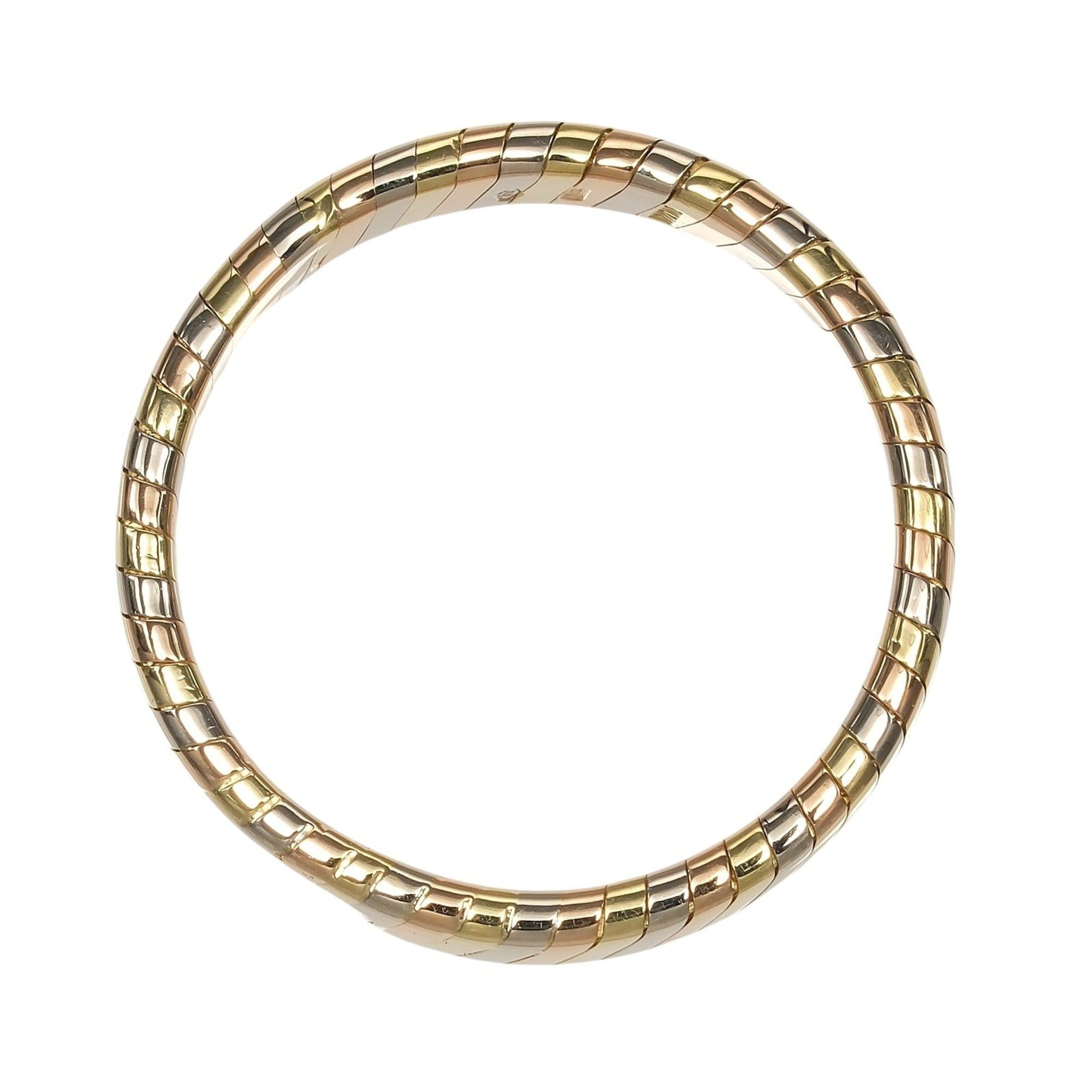 Bvlgari Bvlgari Bulgari Tubogas Ring, Size 17.5, 18K Gold (YG, PG, WG), Approx. 6.55g. Size ONE SIZE - 8 Thumbnail
