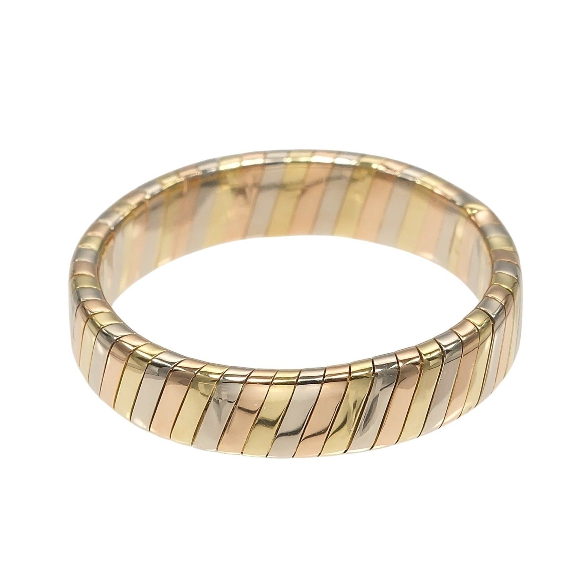 Bvlgari Bvlgari Bulgari Tubogas Ring, Size 17.5, 18K Gold (YG, PG, WG), Approx. 6.55g. Size ONE SIZE - 6 Thumbnail