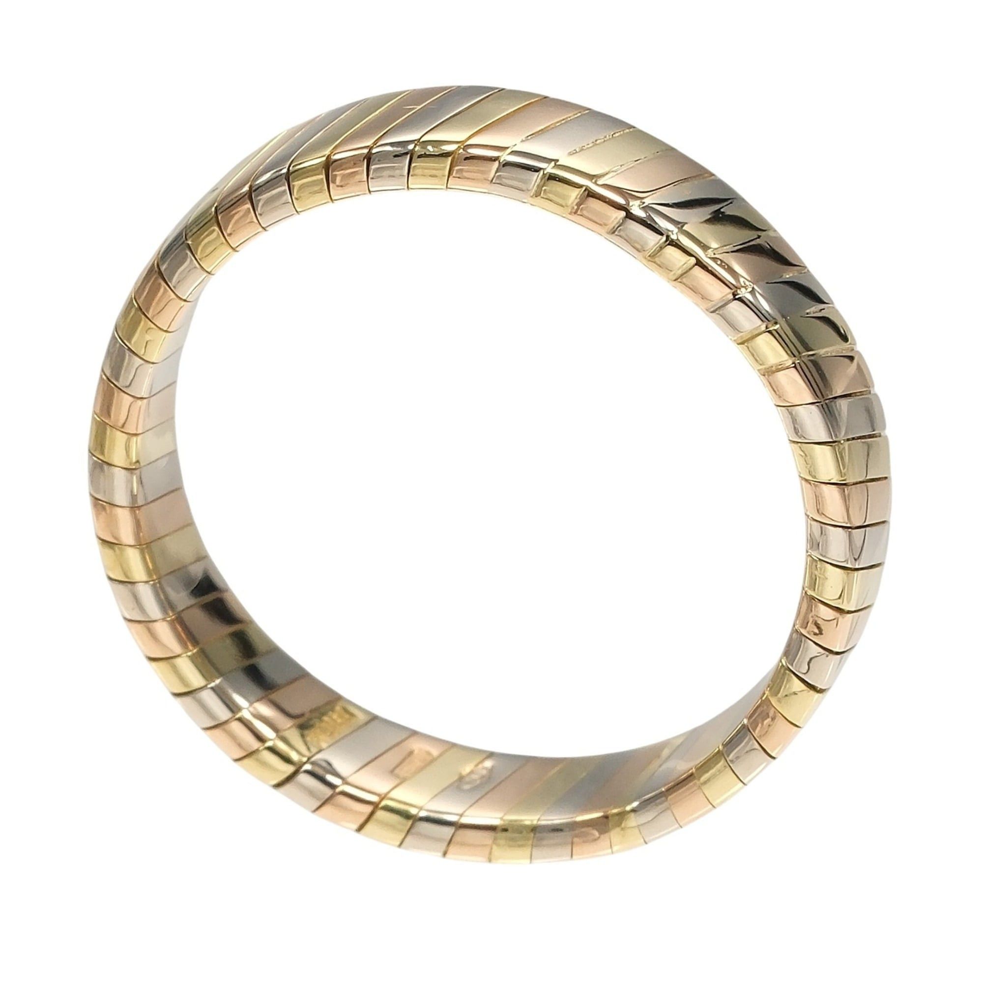 Bvlgari Bvlgari Bulgari Tubogas Ring, Size 17.5, 18K Gold (YG, PG, WG), Approx. 6.55g. Size ONE SIZE - 3 Thumbnail