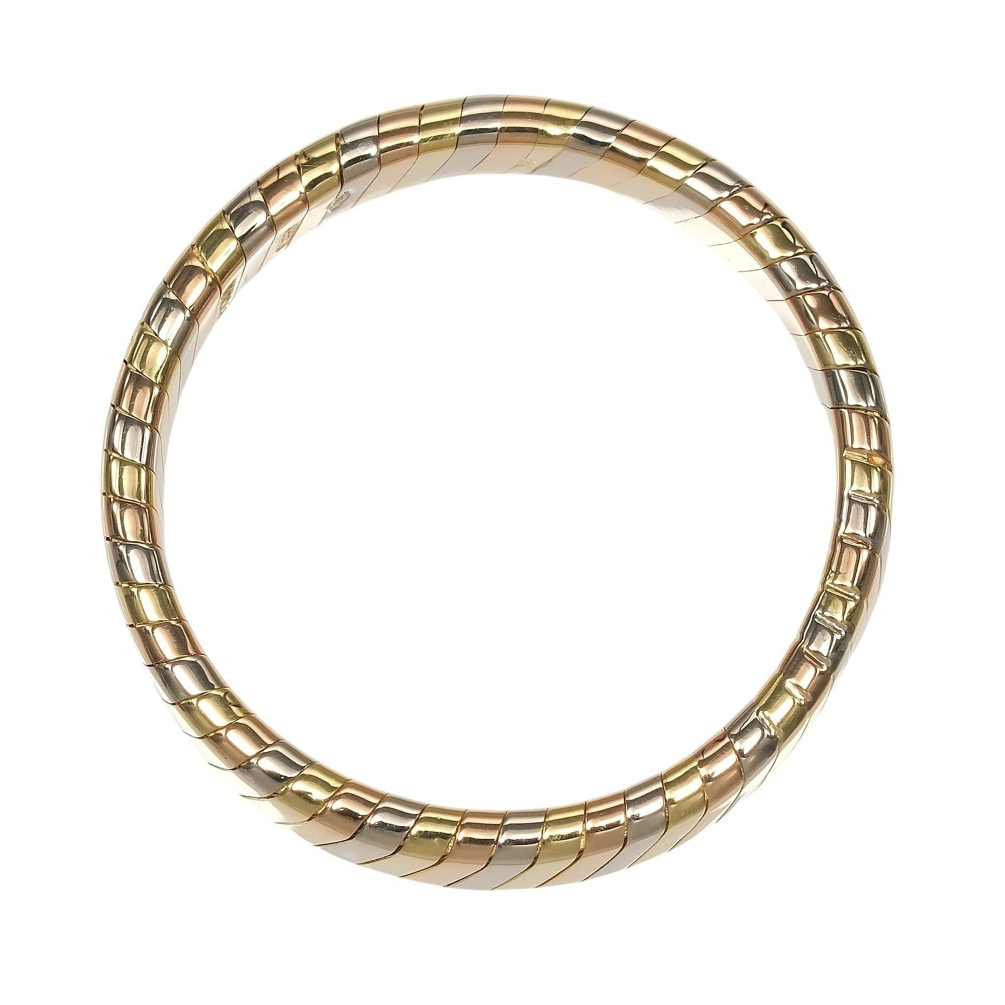 Bvlgari Bvlgari Bulgari Tubogas Ring, Size 17.5, 18K Gold (YG, PG, WG), Approx. 6.55g. Size ONE SIZE - 9 Thumbnail