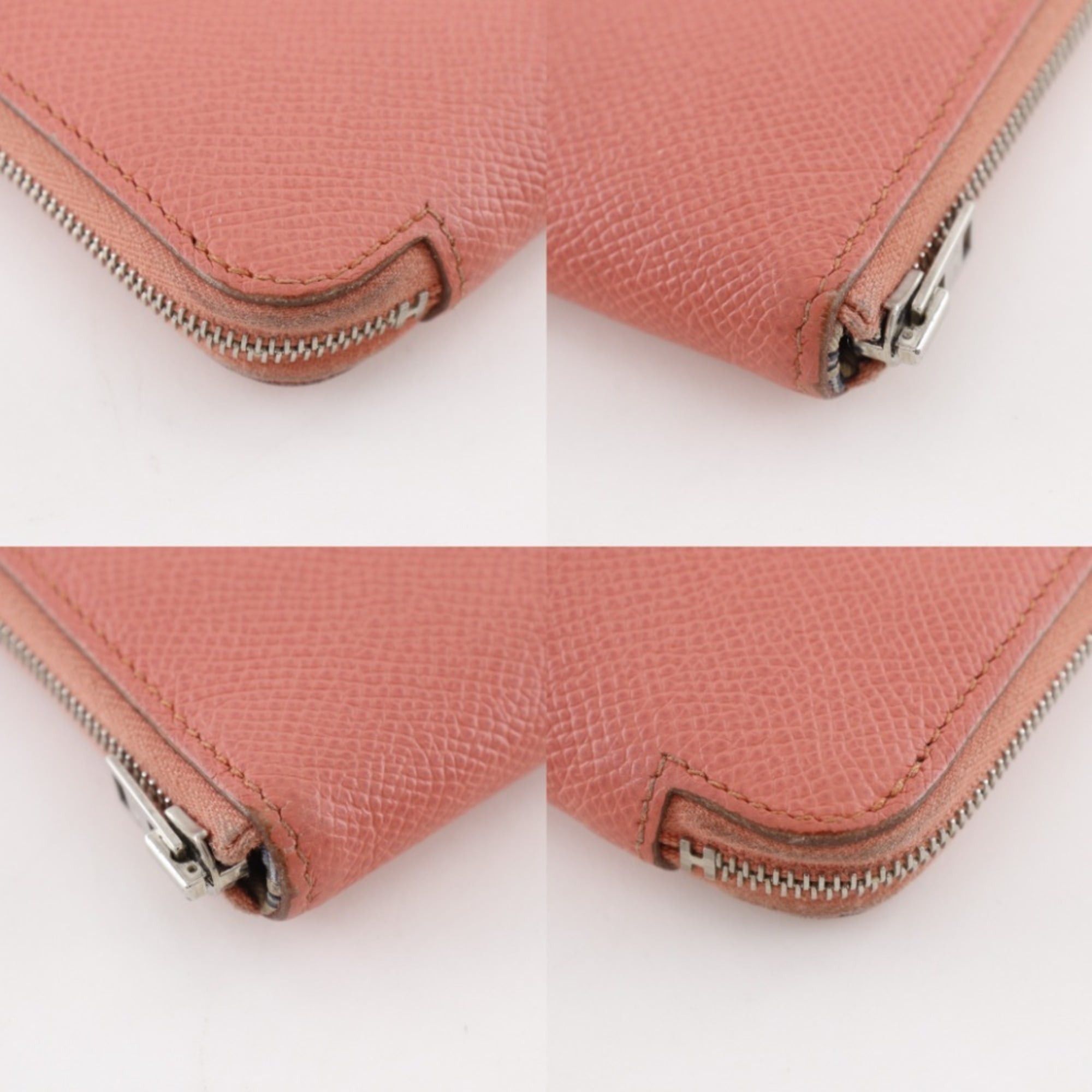 Hermes Hermes Azap Long Silk In Wallet, Veau Epsom Leather, Flamingo Pattern, 2014 Model, Pink □R (Women's) Size ONE SIZE - 4 Thumbnail