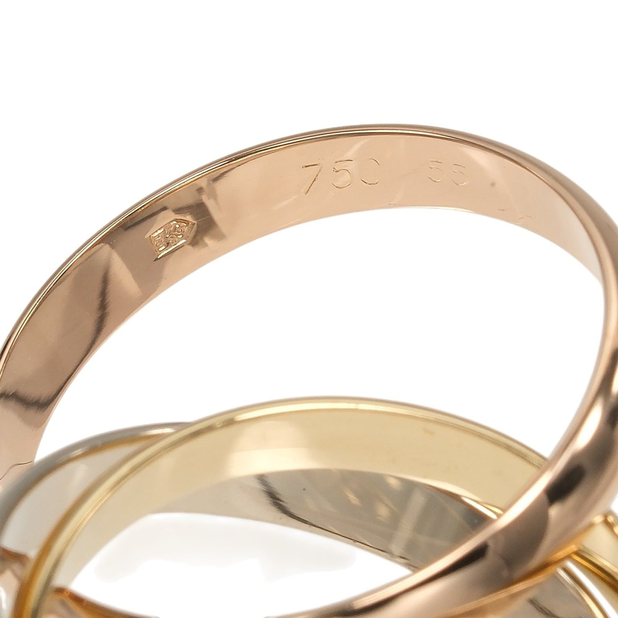 Cartier Cartier Trinity Ring, Size 14, 3.5mm Band, 18K Gold (YG, PG, WG), Approx. 8.7g Size ONE SIZE - 4 Thumbnail