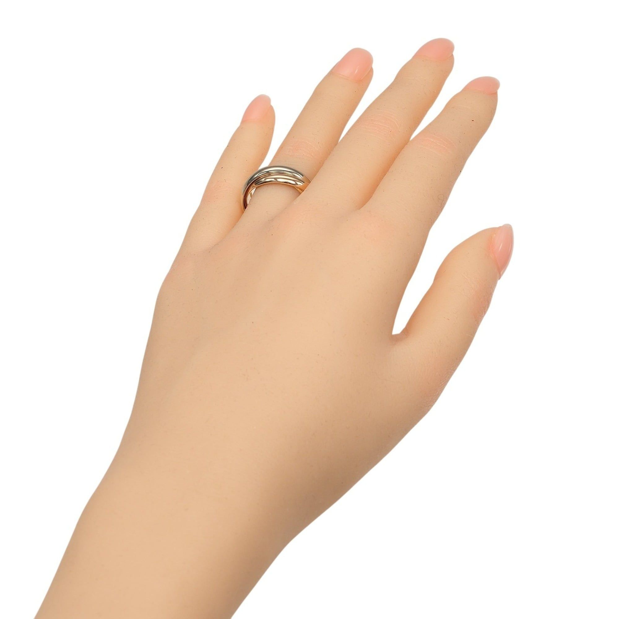Cartier Cartier Trinity Ring, Size 14, 3.5mm Band, 18K Gold (YG, PG, WG), Approx. 8.7g Size ONE SIZE - 2 Thumbnail