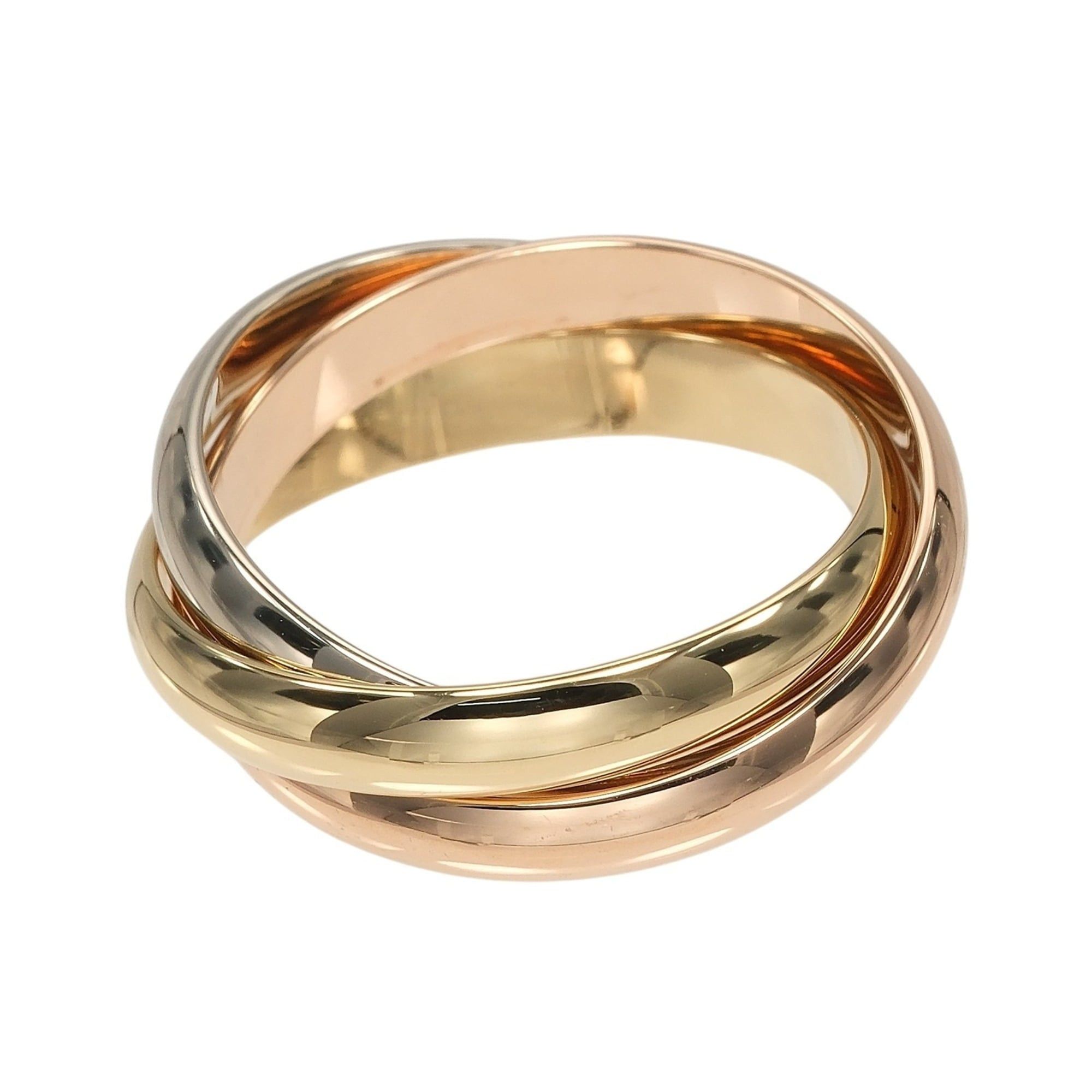 Cartier Cartier Trinity Ring, Size 14, 3.5mm Band, 18K Gold (YG, PG, WG), Approx. 8.7g Size ONE SIZE - 3 Thumbnail