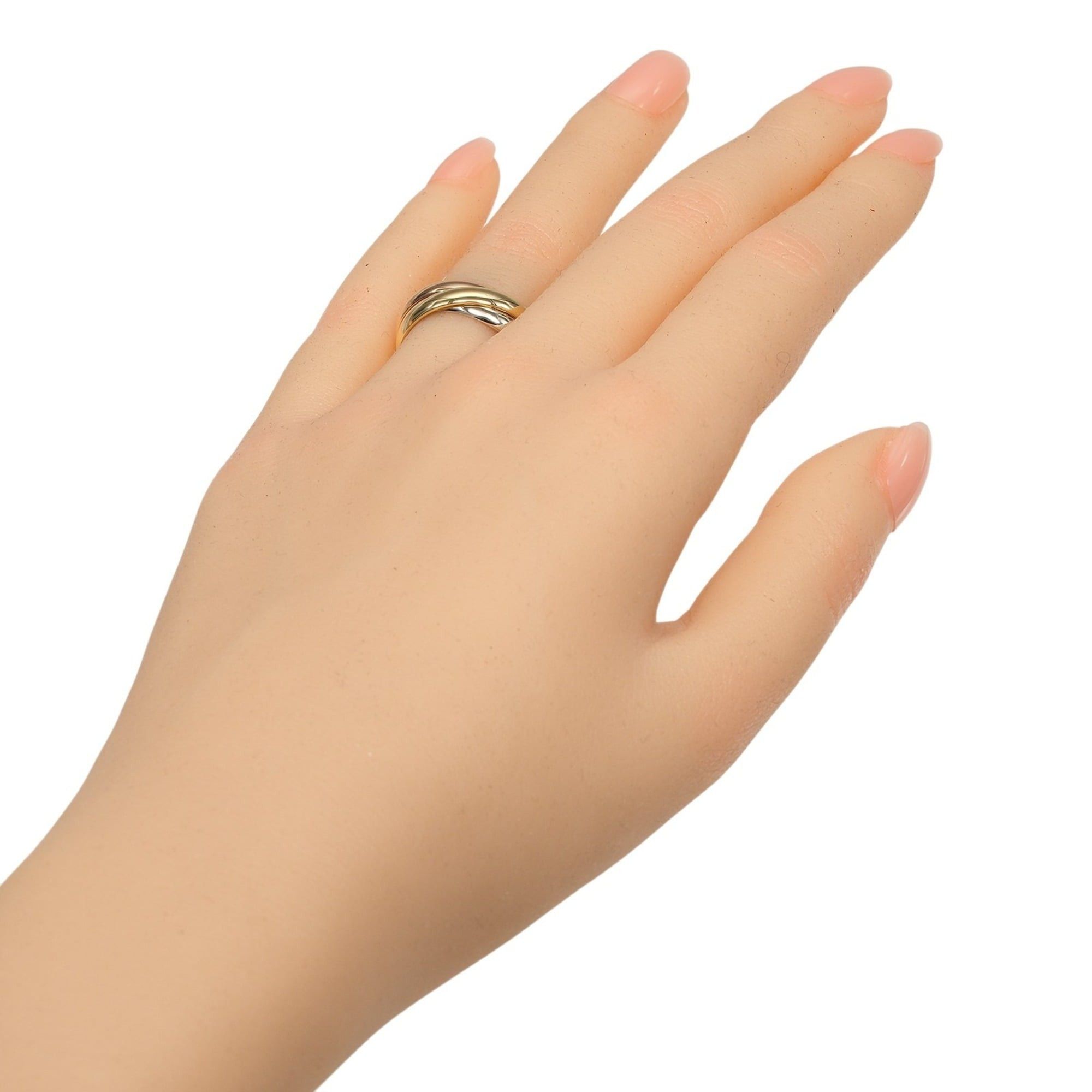 Cartier Cartier Trinity Ring, Size 12, 3.5mm Band, 18K Gold (YG, PG, WG), Approx. 7.61g Size ONE SIZE - 2 Thumbnail
