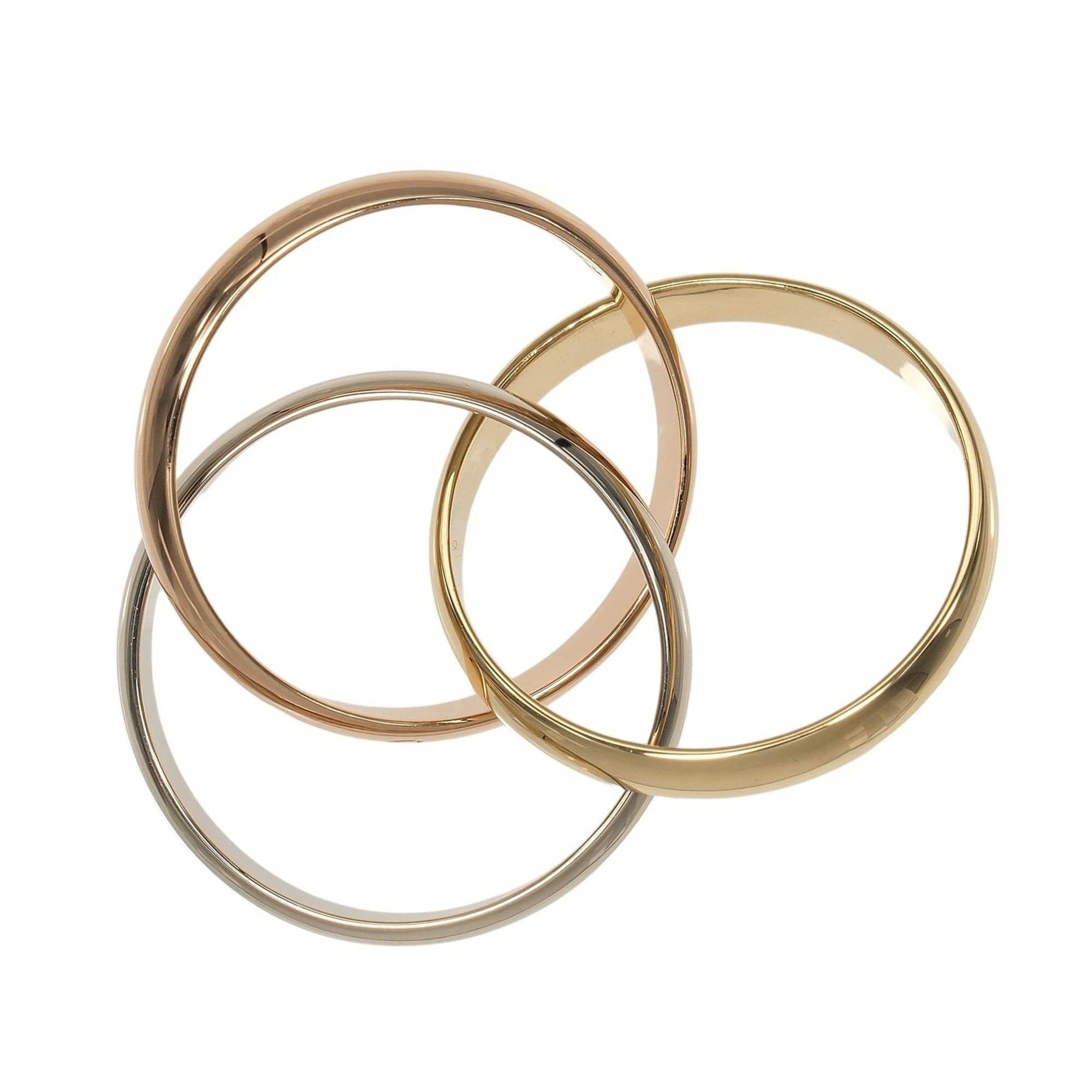 Cartier Cartier Trinity Ring, Size 12, 3.5mm Band, 18K Gold (YG, PG, WG), Approx. 7.61g Size ONE SIZE - 7 Thumbnail