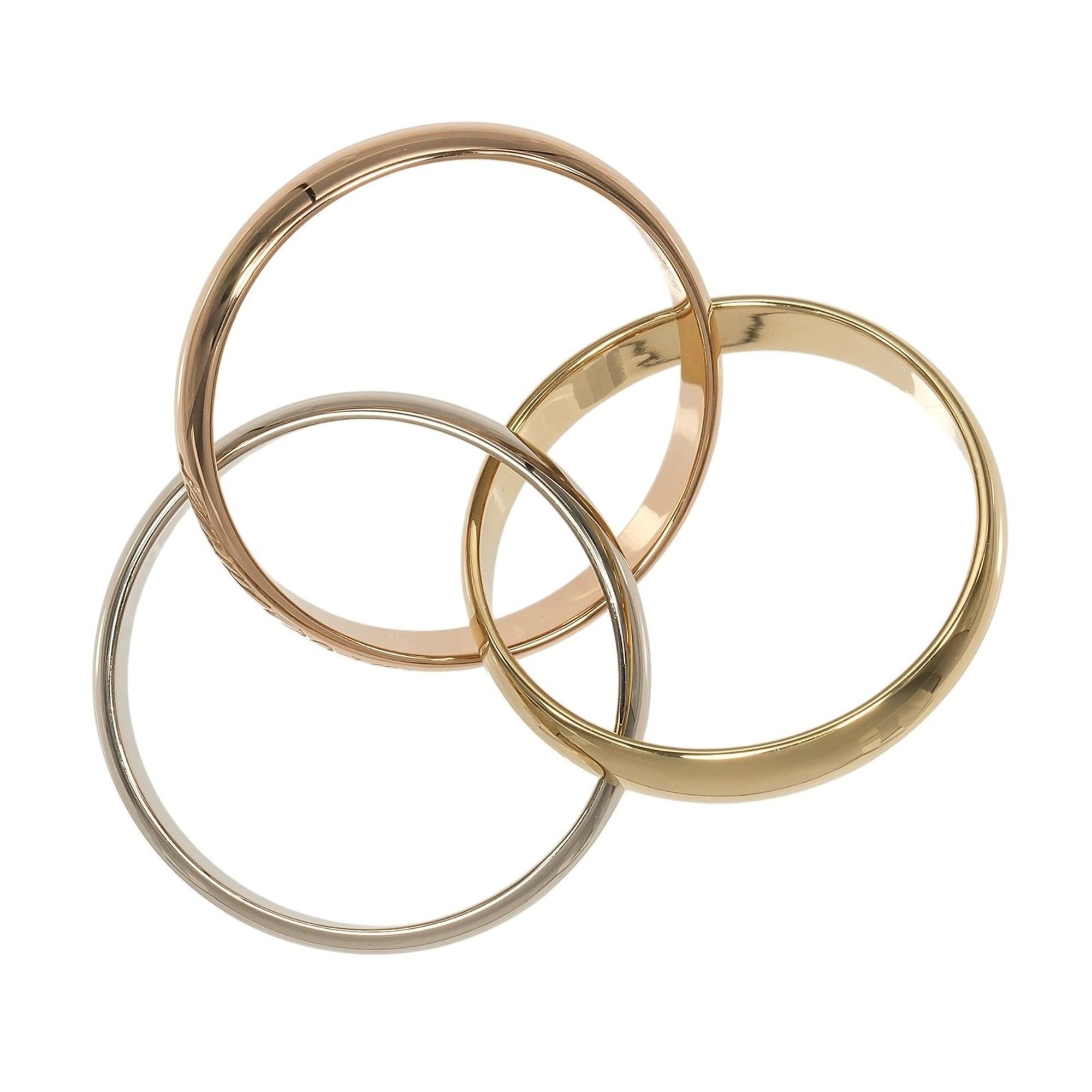 Cartier Cartier Trinity Ring, Size 12, 3.5mm Band, 18K Gold (YG, PG, WG), Approx. 7.61g Size ONE SIZE - 8 Thumbnail