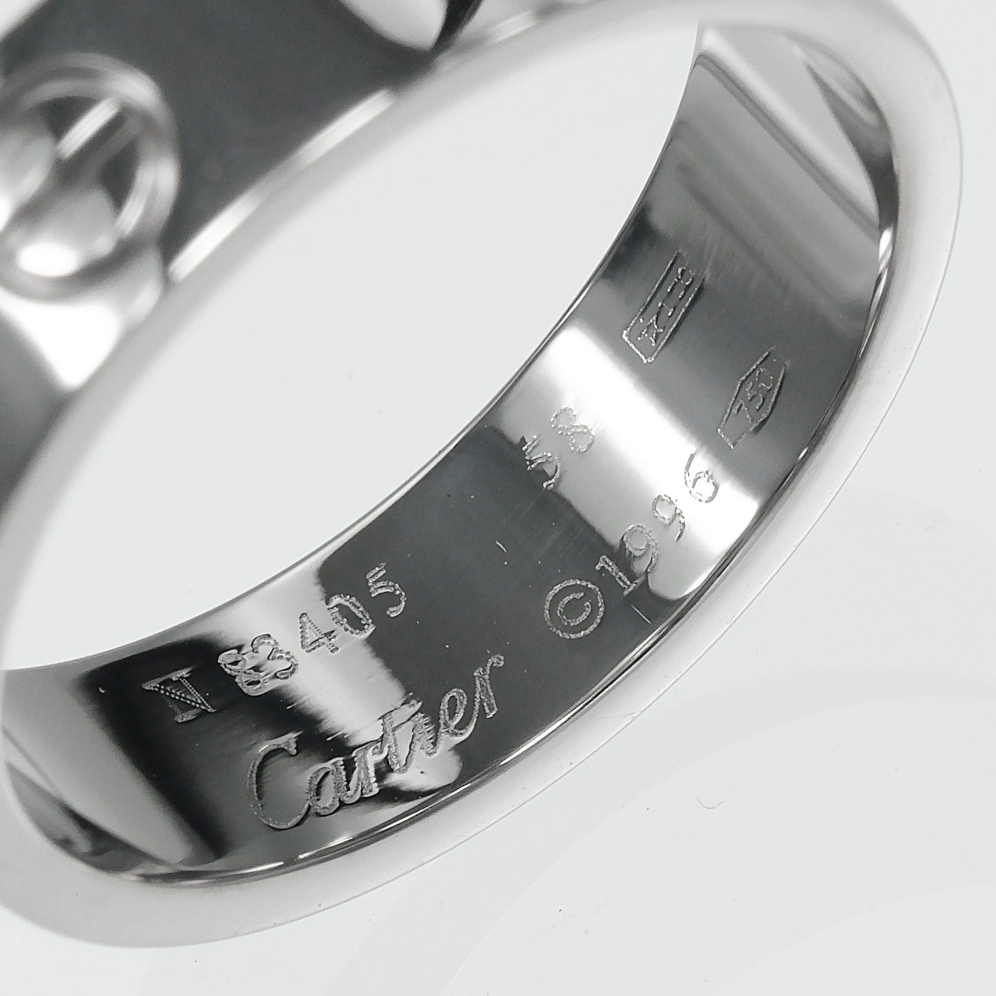 Cartier Cartier Love Classic Ring, Size 17, 18K White Gold, Approx. 8.67g Size ONE SIZE - 4 Thumbnail