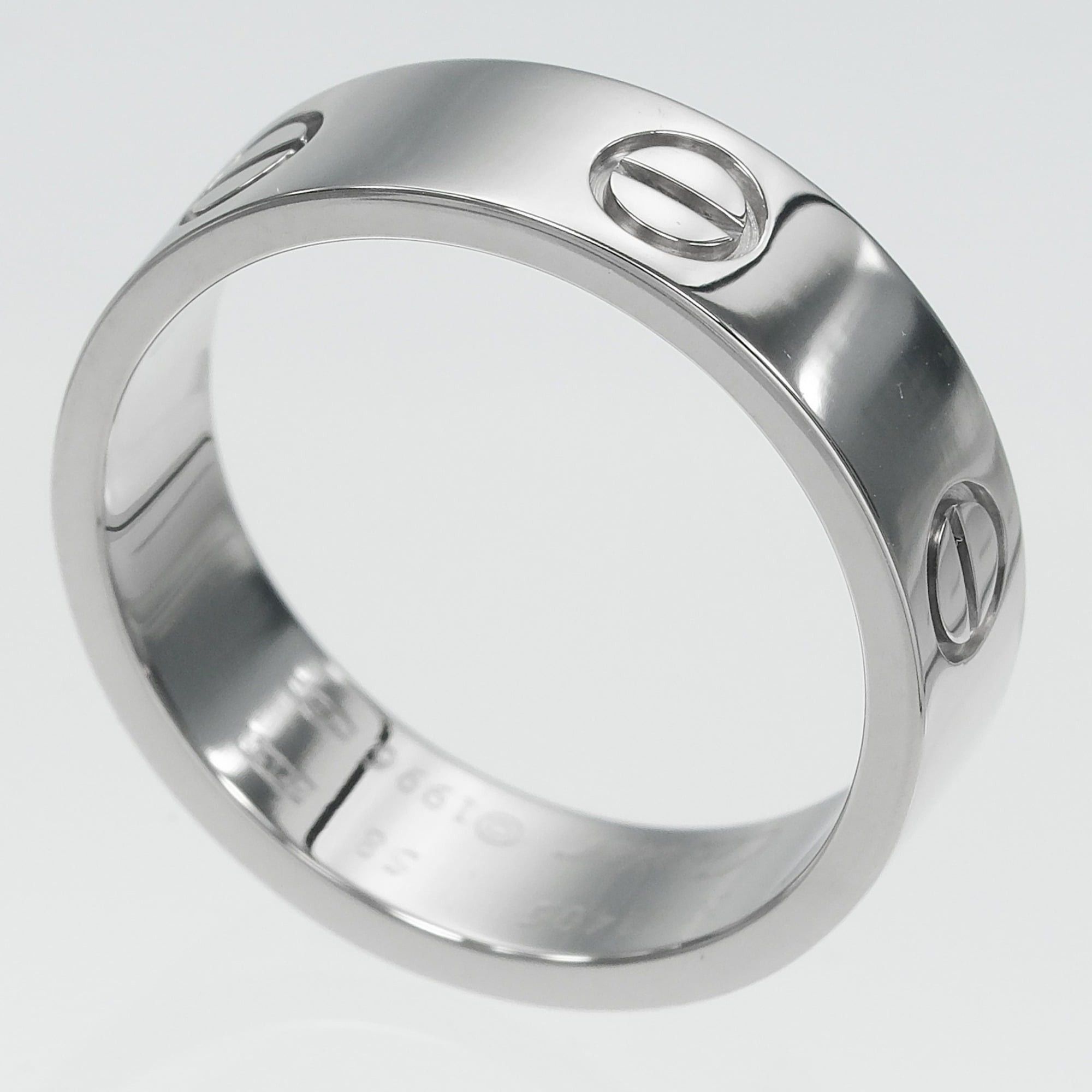 Cartier Cartier Love Classic Ring, Size 17, 18K White Gold, Approx. 8.67g Size ONE SIZE - 3 Thumbnail