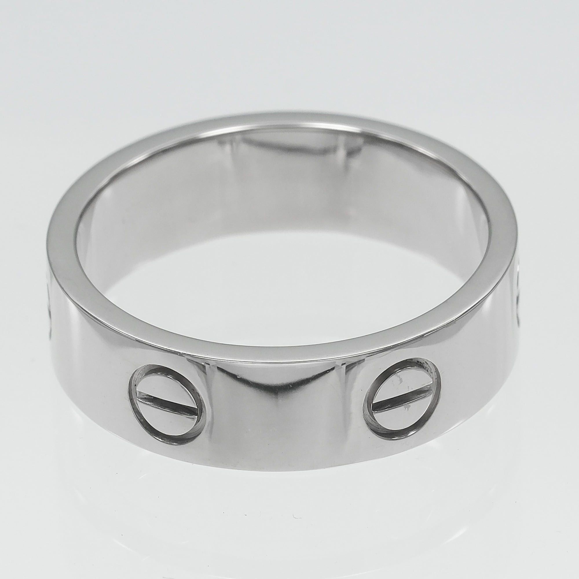 Cartier Cartier Love Classic Ring, Size 17, 18K White Gold, Approx. 8.67g Size ONE SIZE - 6 Thumbnail