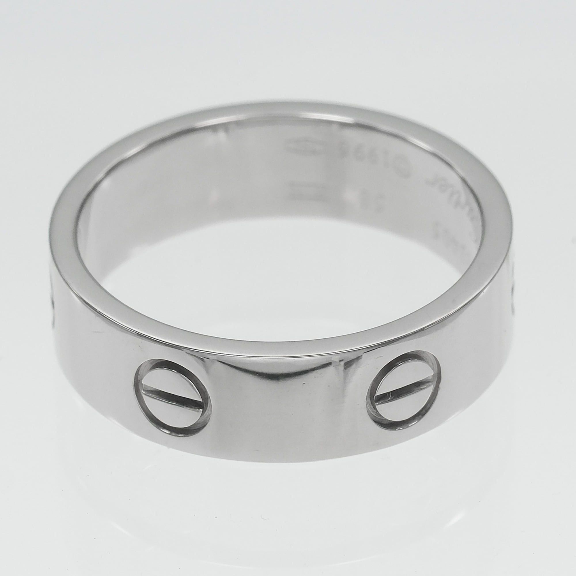 Cartier Cartier Love Classic Ring, Size 17, 18K White Gold, Approx. 8.67g Size ONE SIZE - 7 Thumbnail