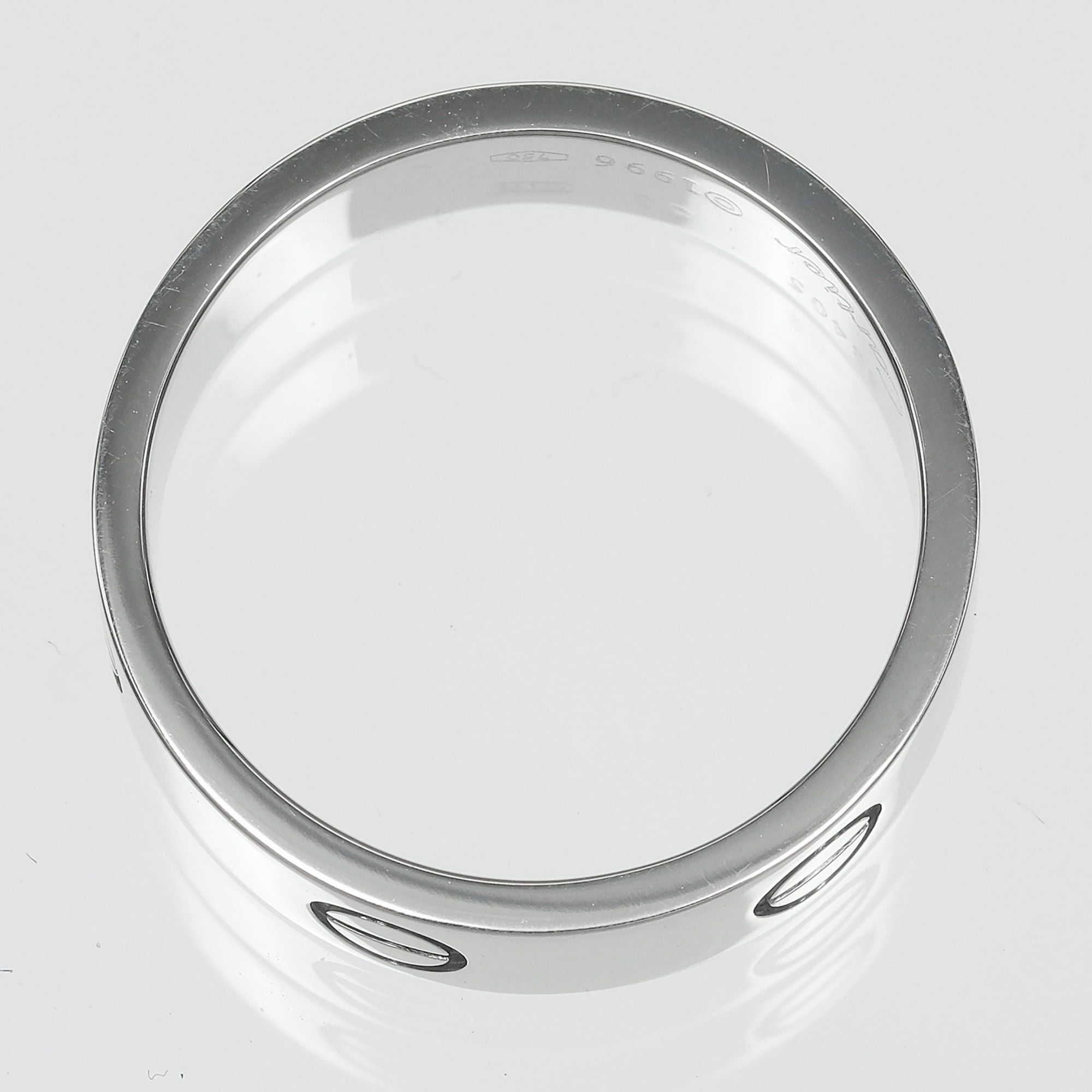 Cartier Cartier Love Classic Ring, Size 17, 18K White Gold, Approx. 8.67g Size ONE SIZE - 8 Thumbnail