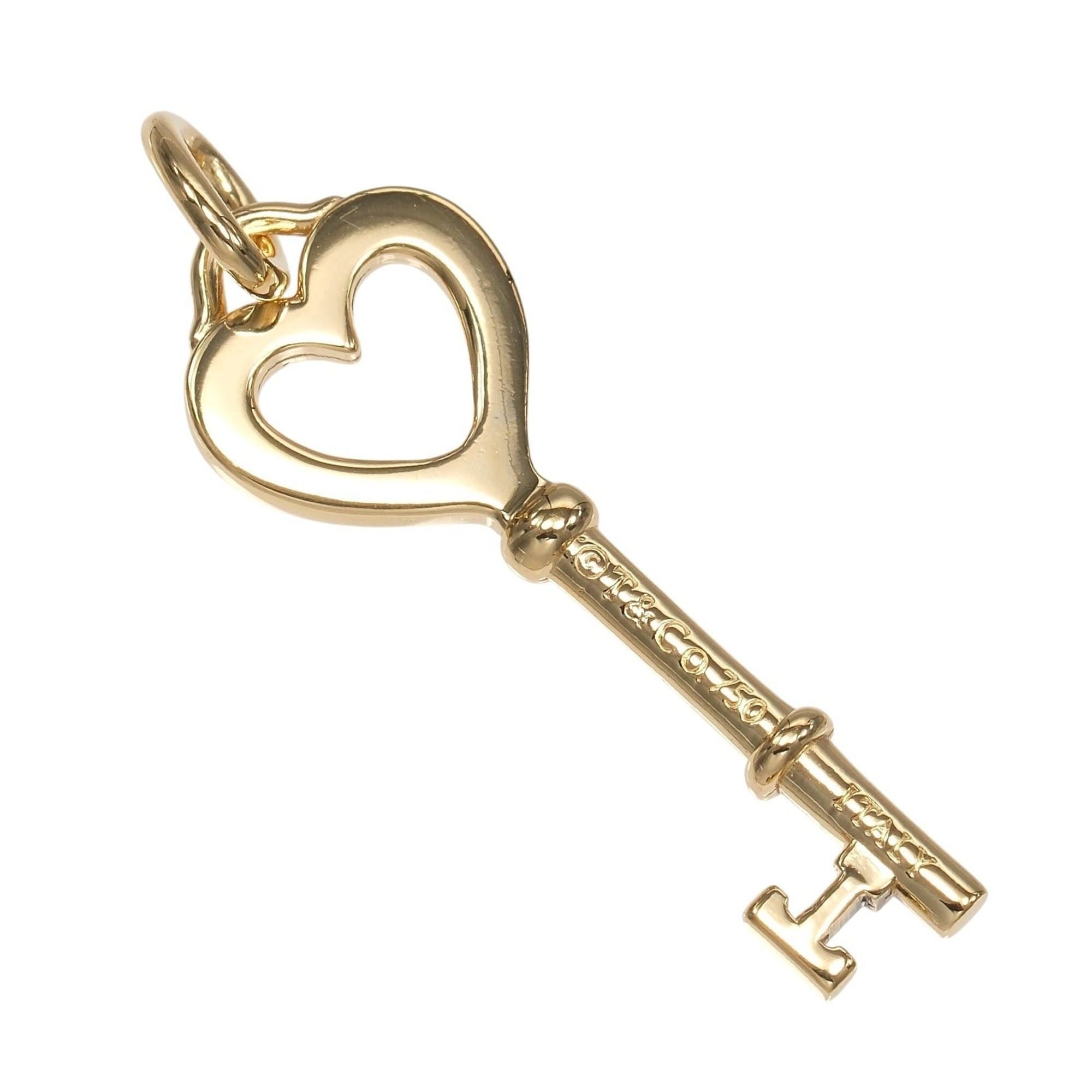 Tiffany & Co. Tiffany & Co. Heart Key Pendant Top, 18K Yellow Gold, Approx. 2.14g. Size ONE SIZE - 2 Thumbnail