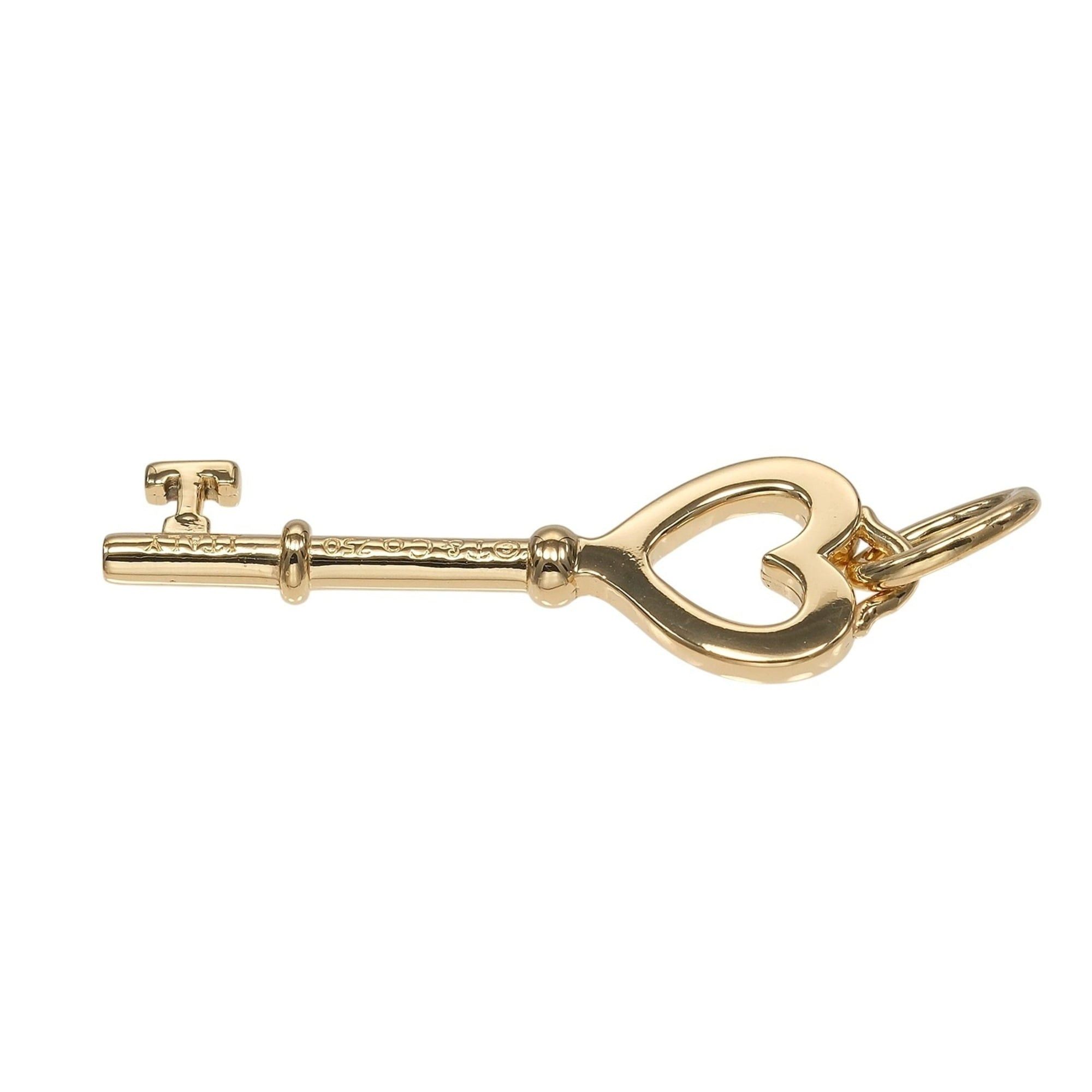 Tiffany & Co. Tiffany & Co. Heart Key Pendant Top, 18K Yellow Gold, Approx. 2.14g. Size ONE SIZE - 4 Thumbnail